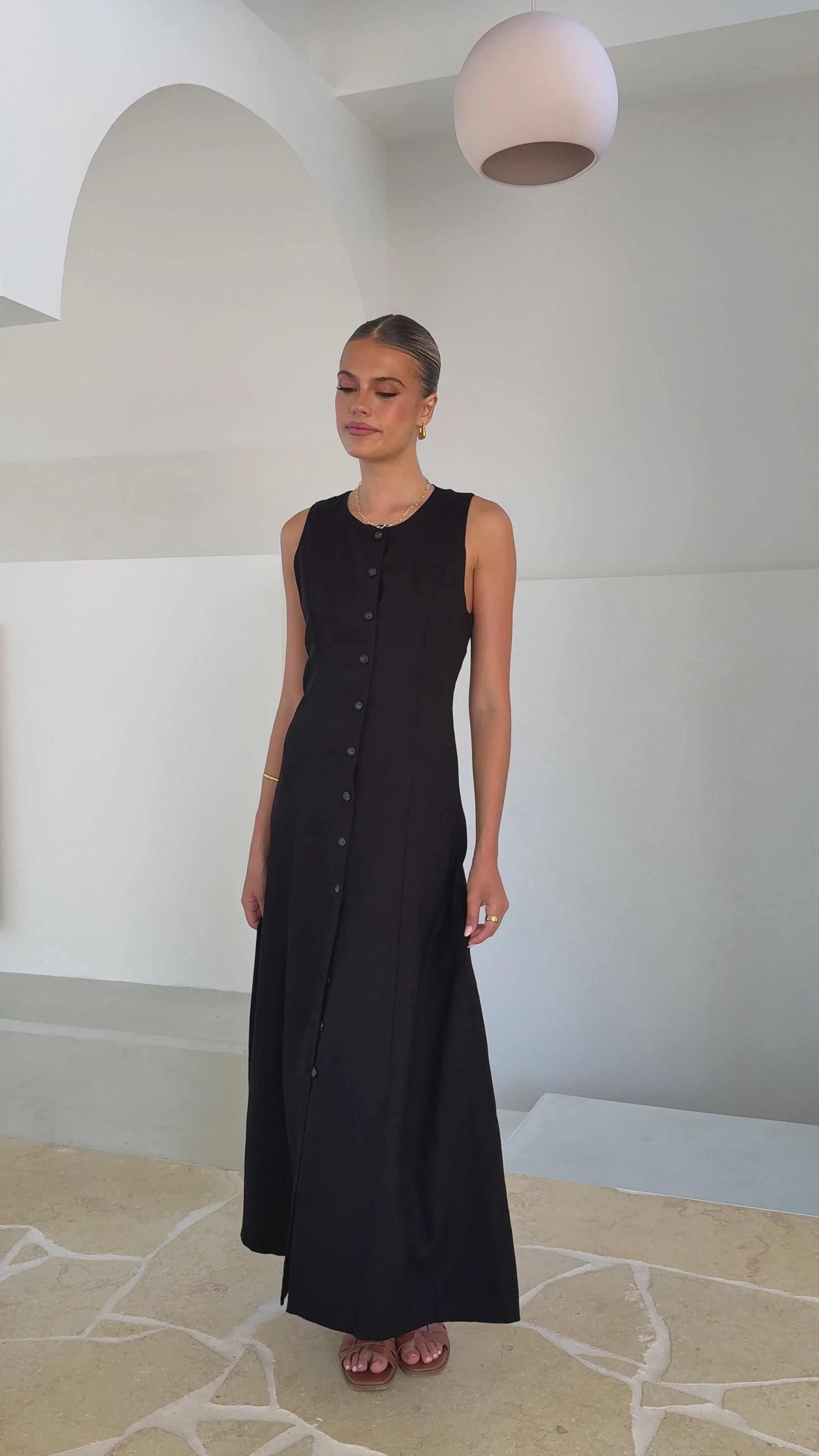 Lina Maxi Dress - Black