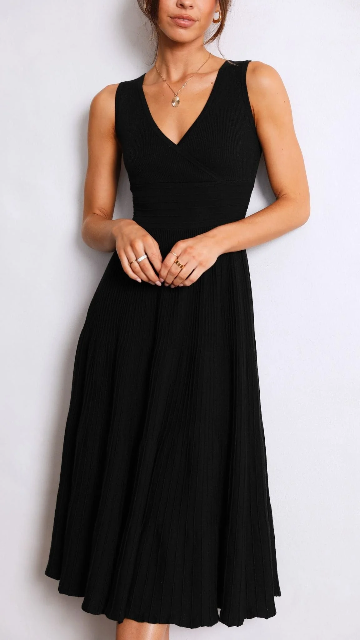 Jayde Knit Dress - Black
