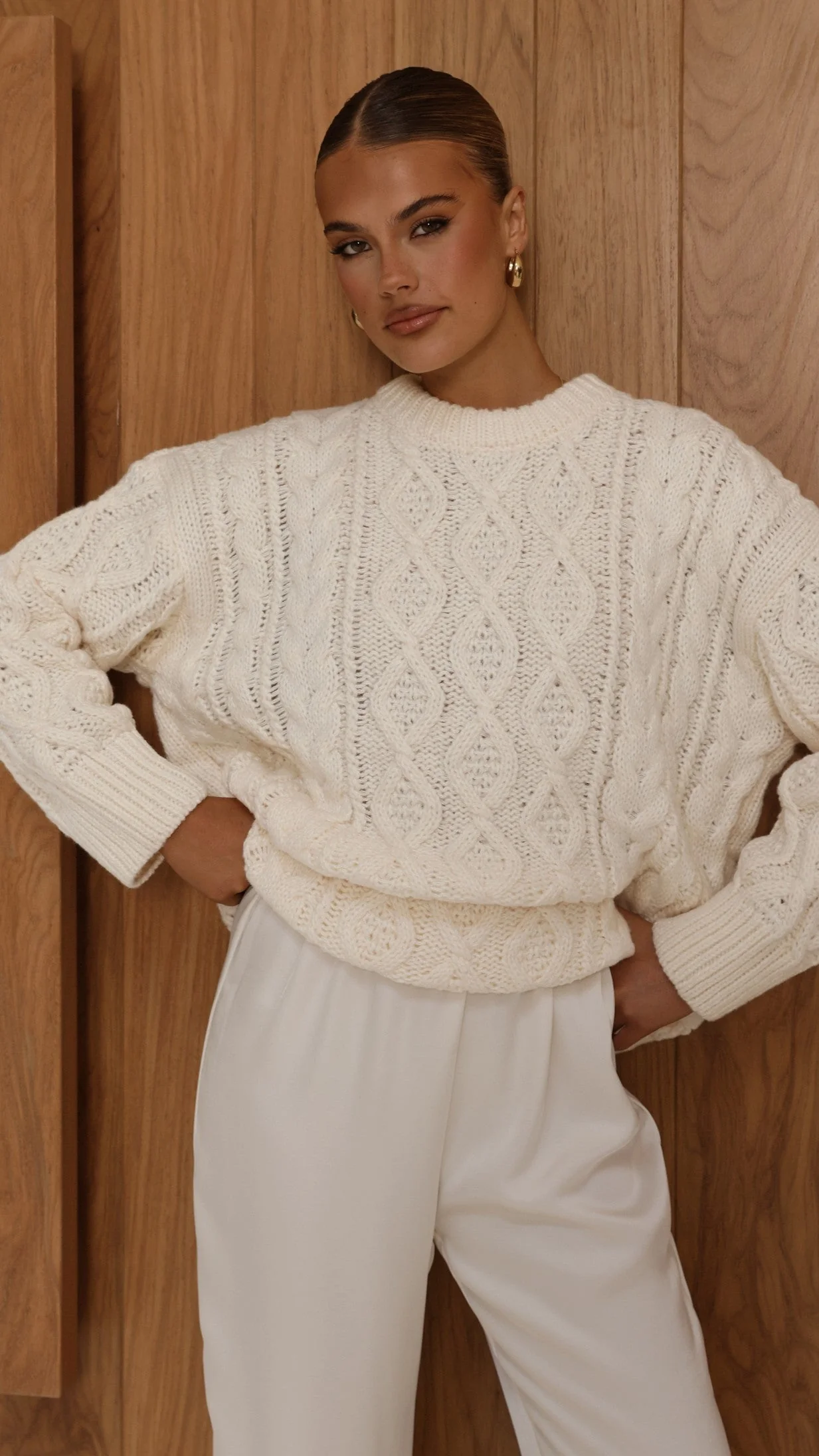 Valentina Knit Sweater - Cream