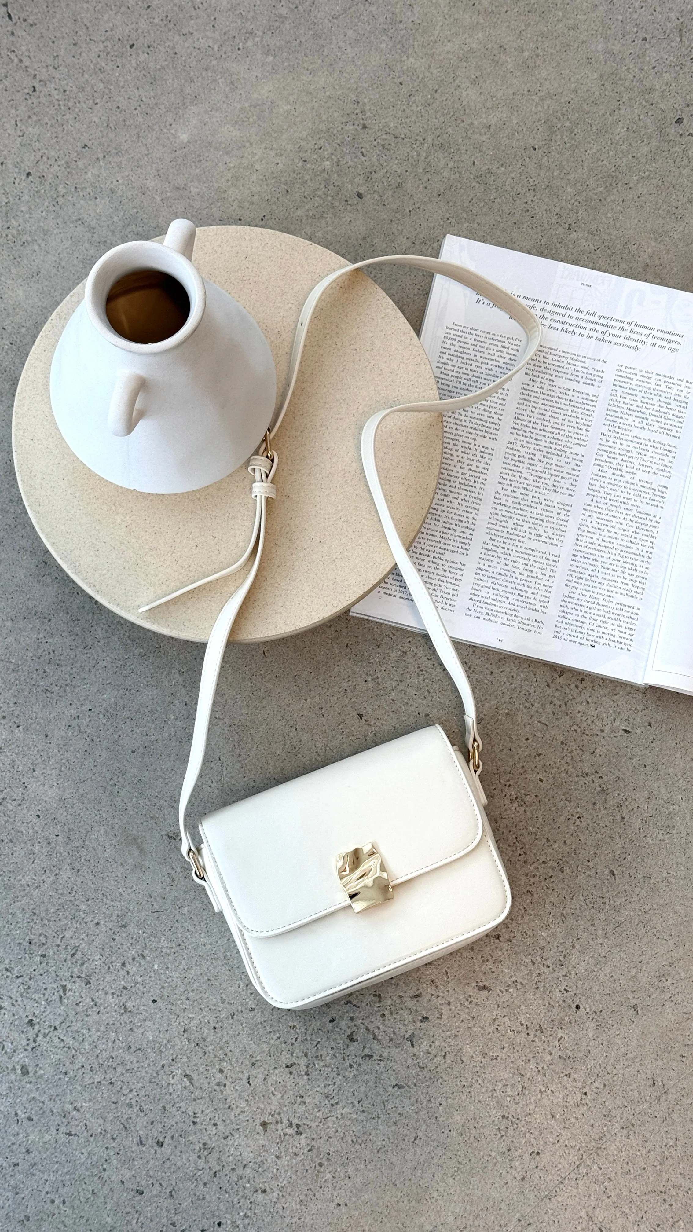 Chelsea Cross Body Bag - Bone