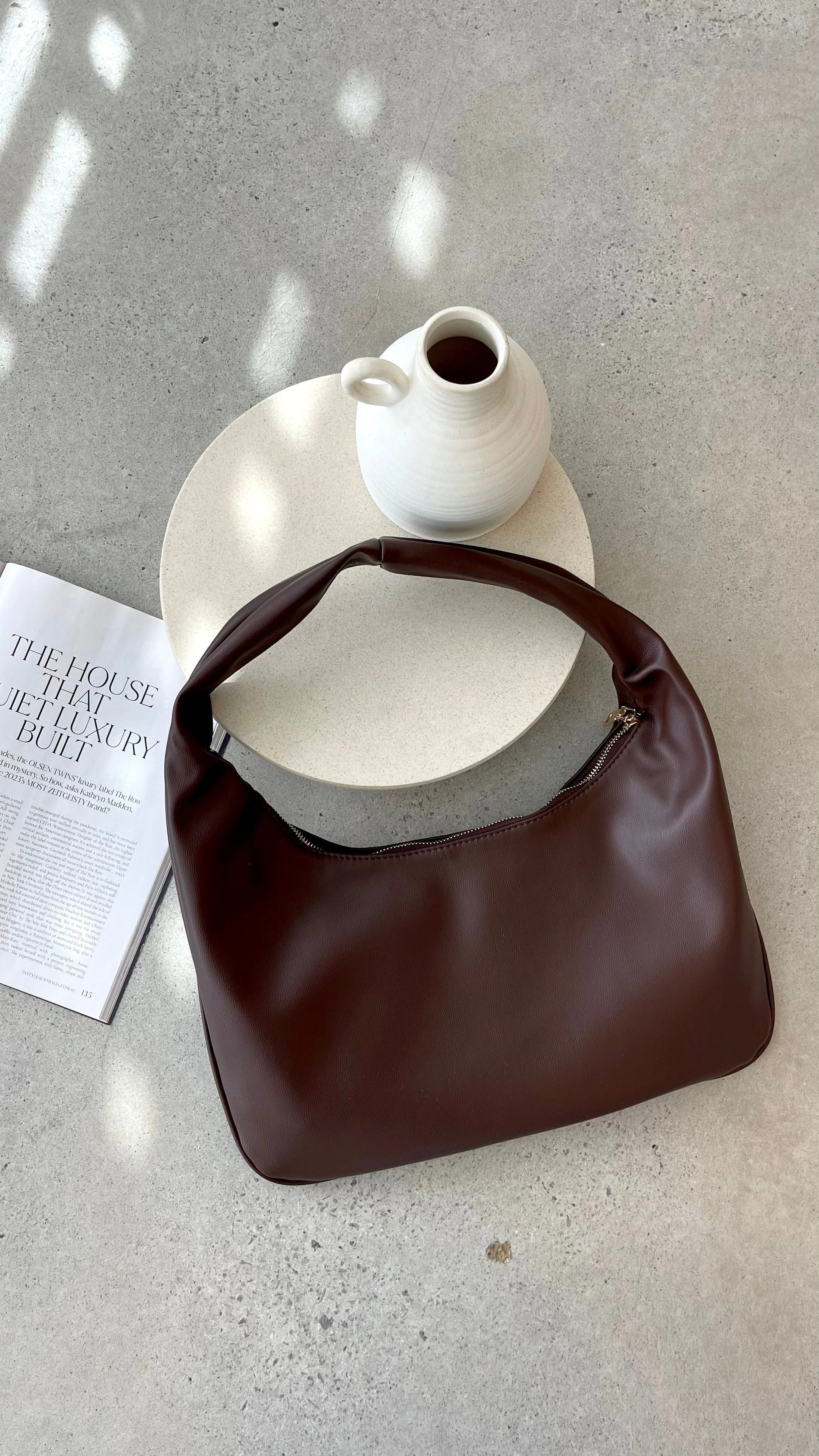 Cromwell Hobo Bag - Brown