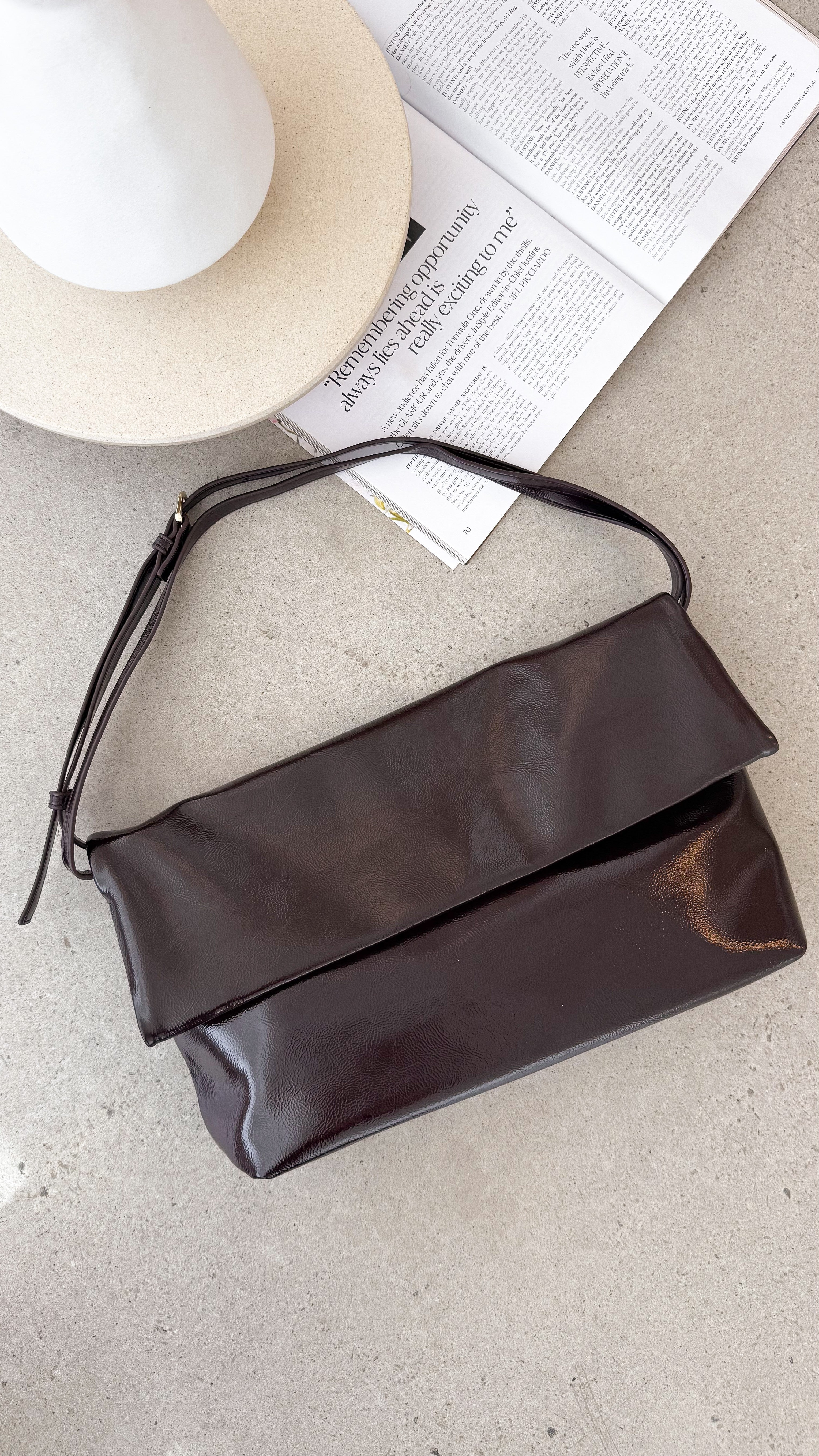 Rylee Clutch Bag - Merlot