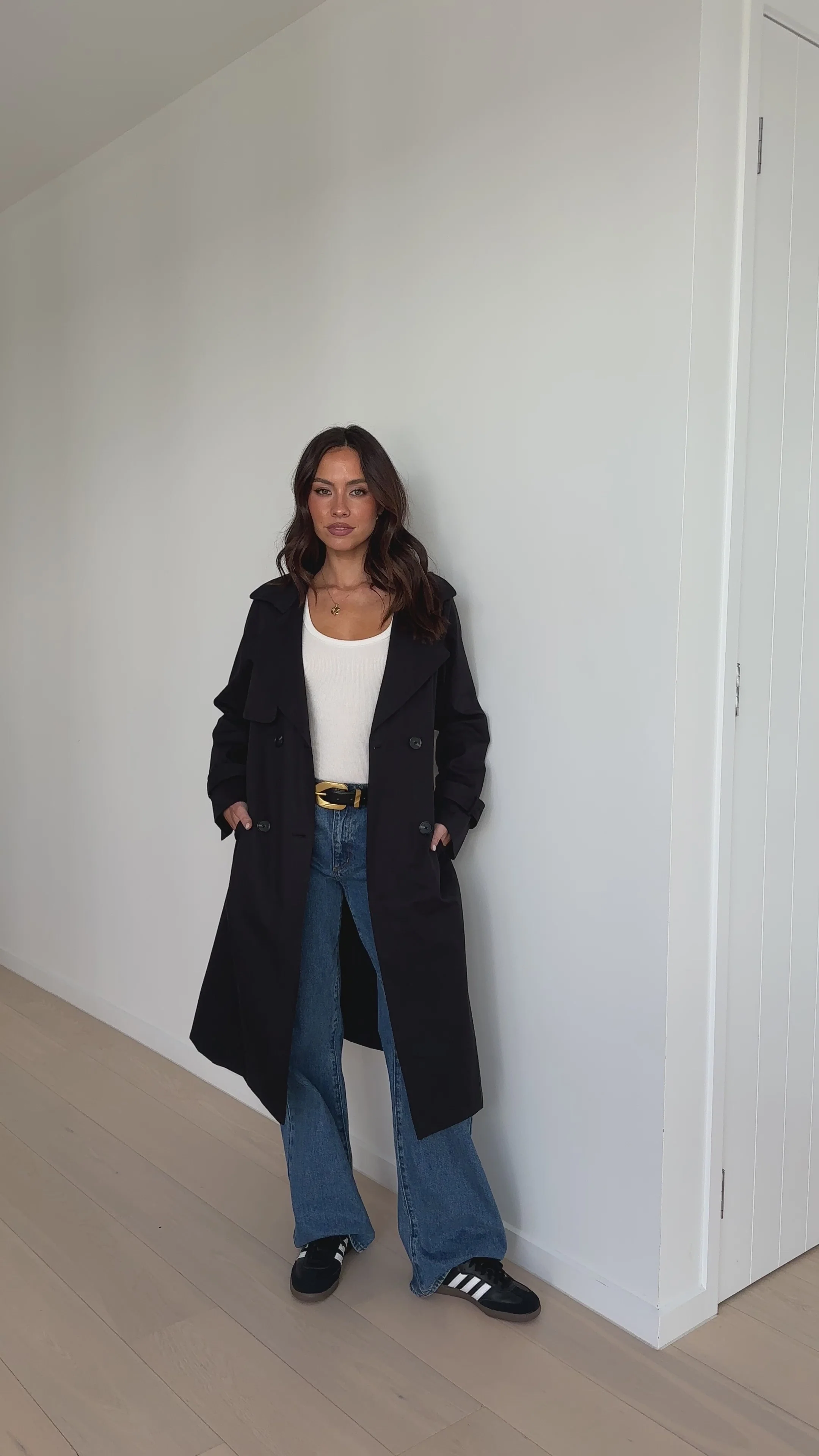 Byron Trench Coat - Black