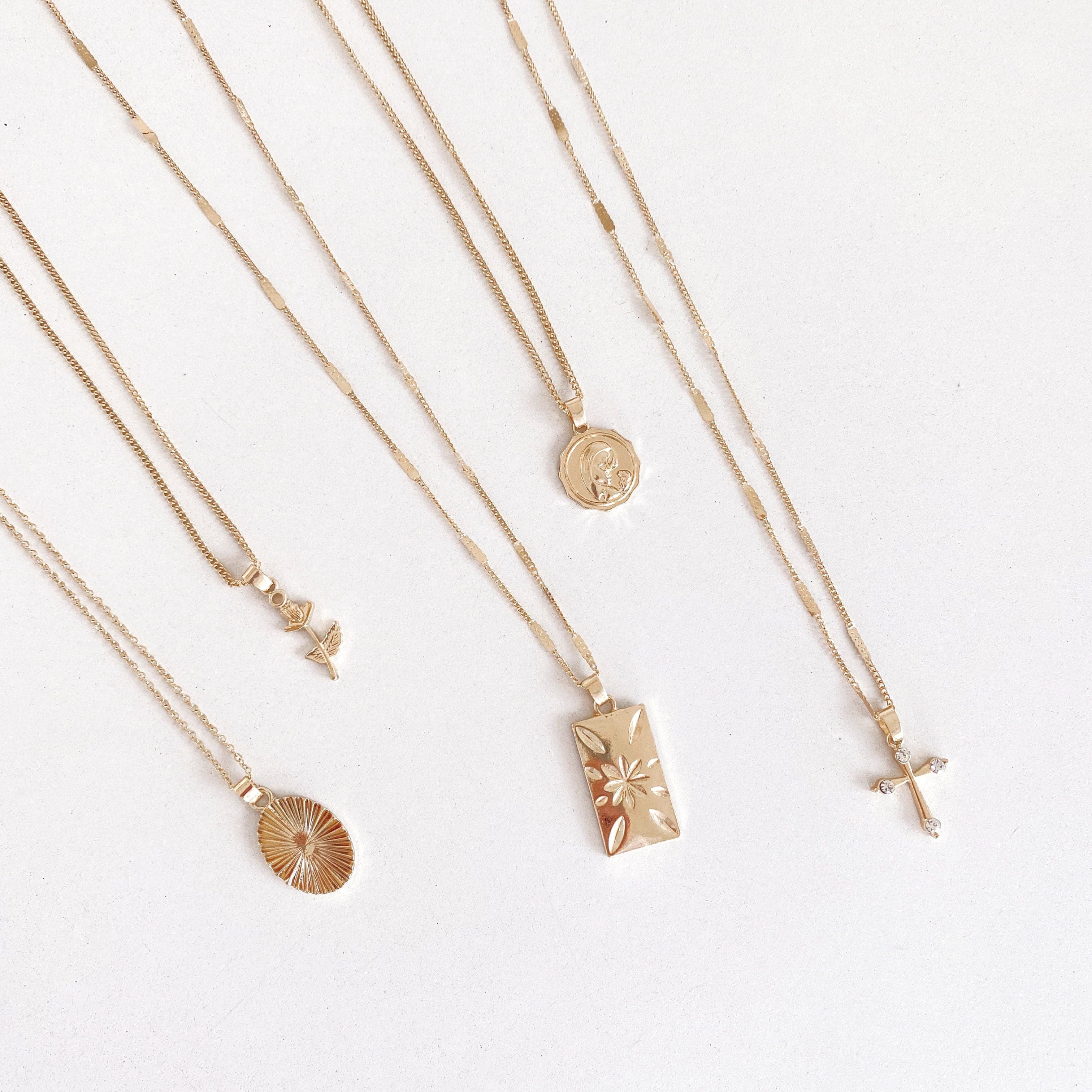 Sierra Fine Necklace Set - Gold