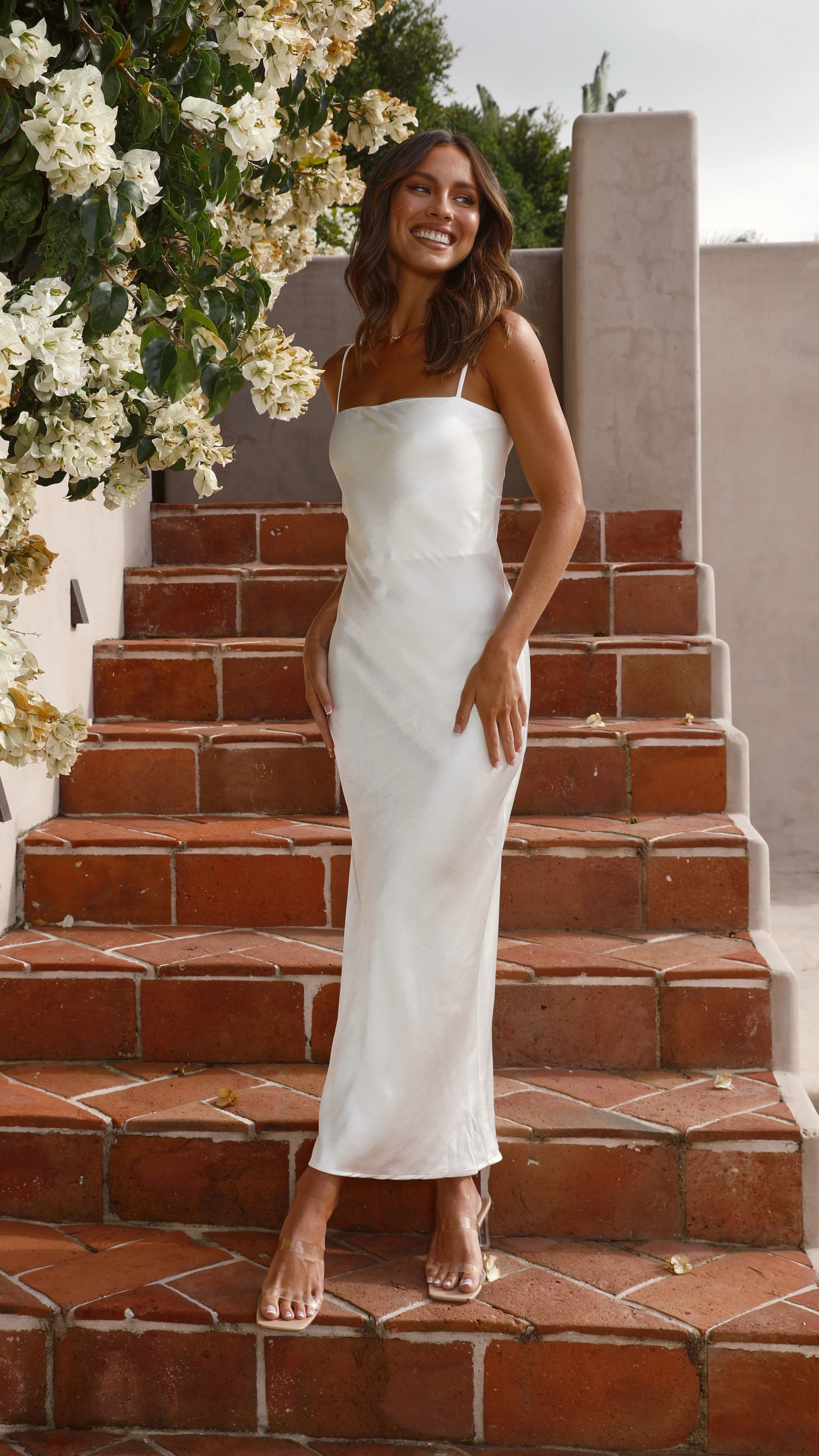 Keira Maxi Dress - Pearl