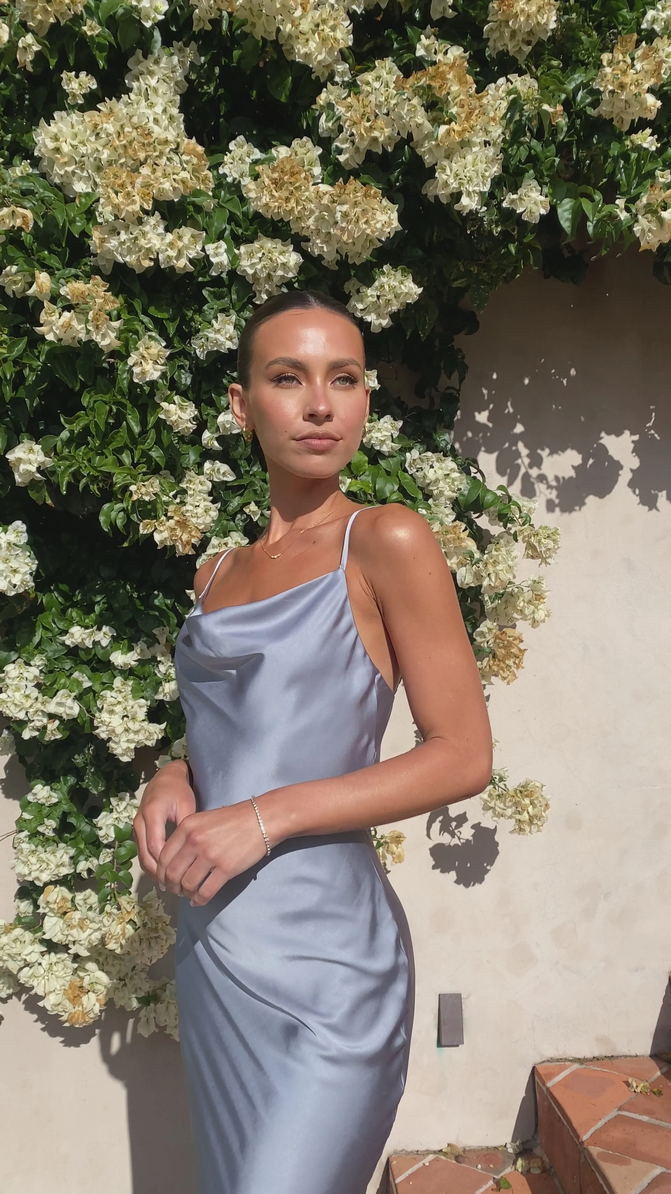 Willow Maxi Dress - Steel Blue