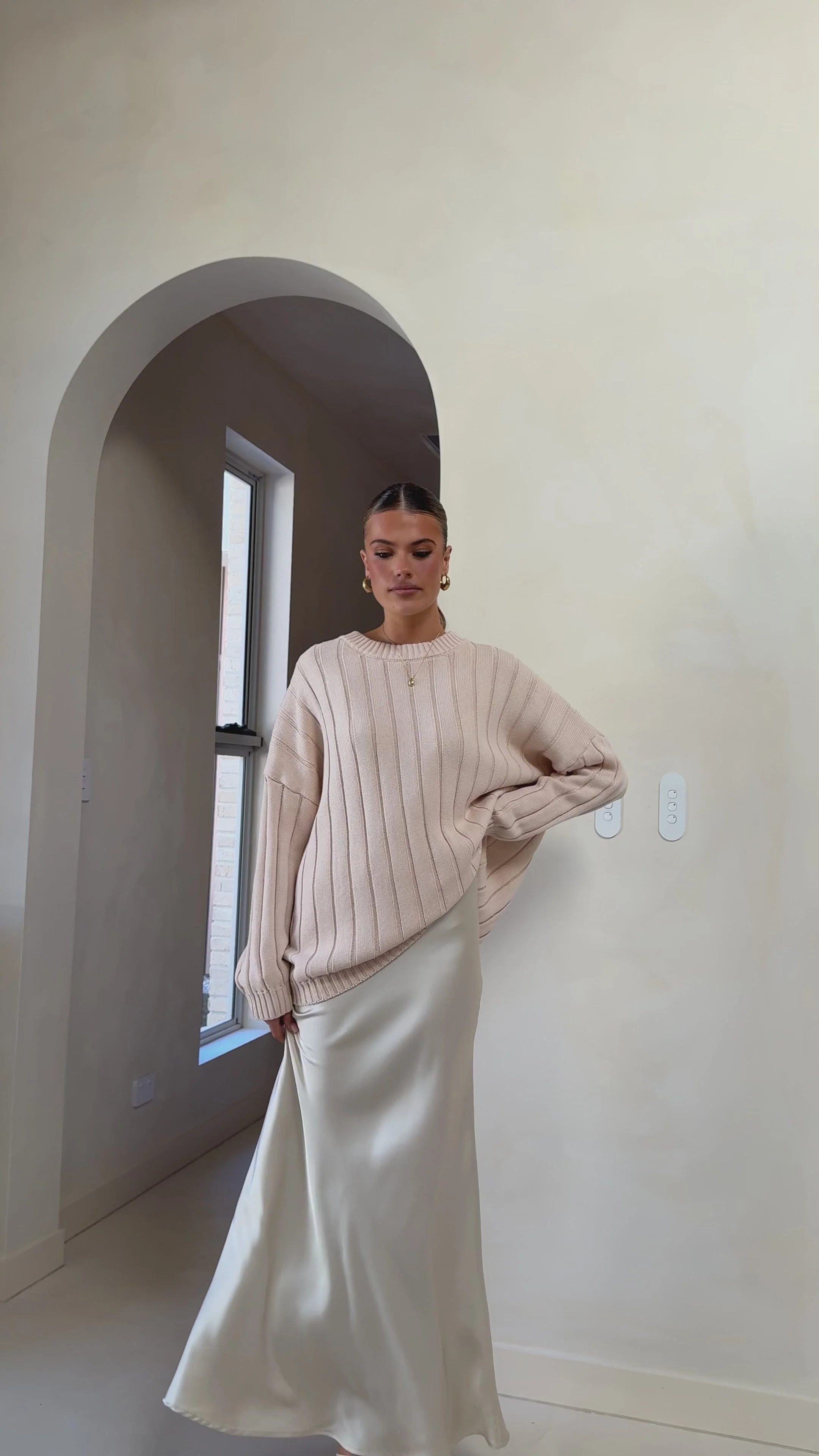 Naiva Oversized Knit - Cream