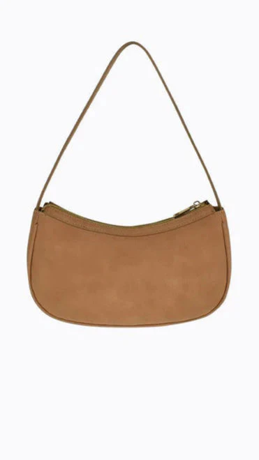 Dixiee Shoulder Bag - Tan Suede