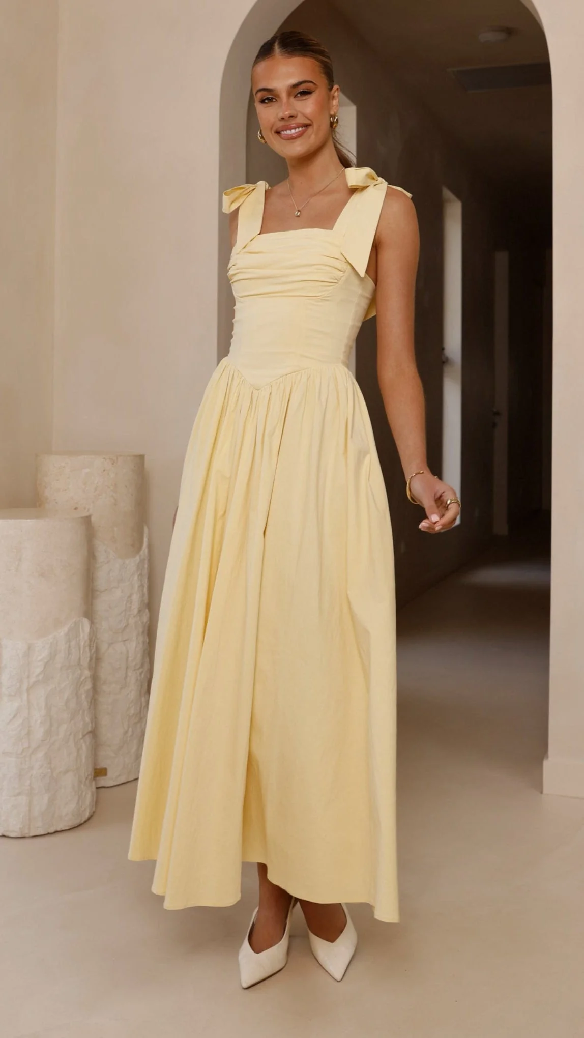 Haisley Maxi Dress - Yellow
