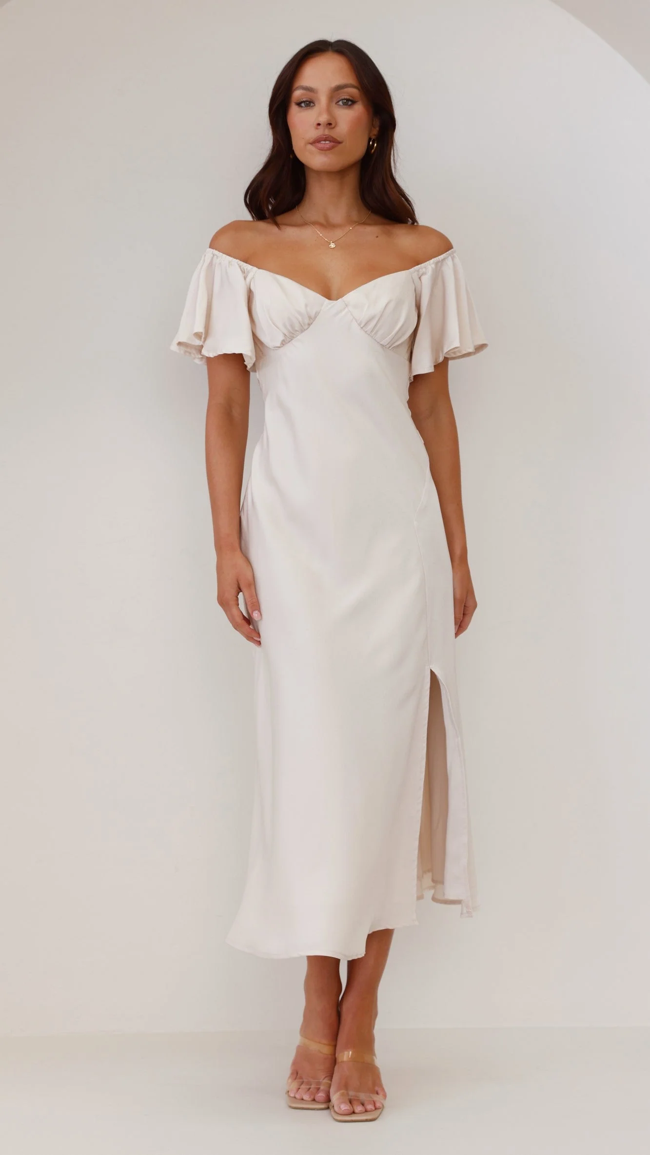 Louisa Midi Dress - Ivory