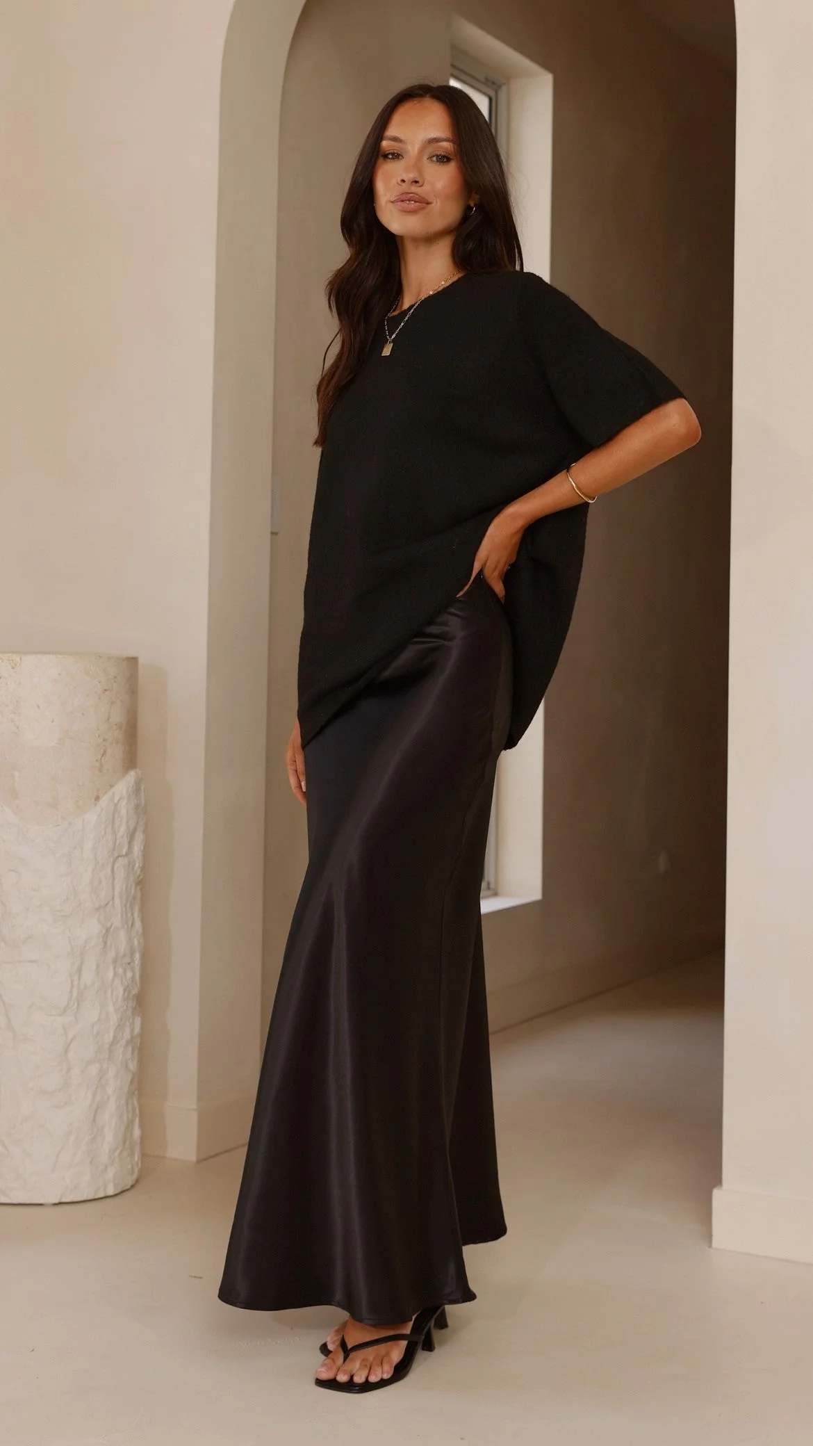 Tahlia Knit Top - Black