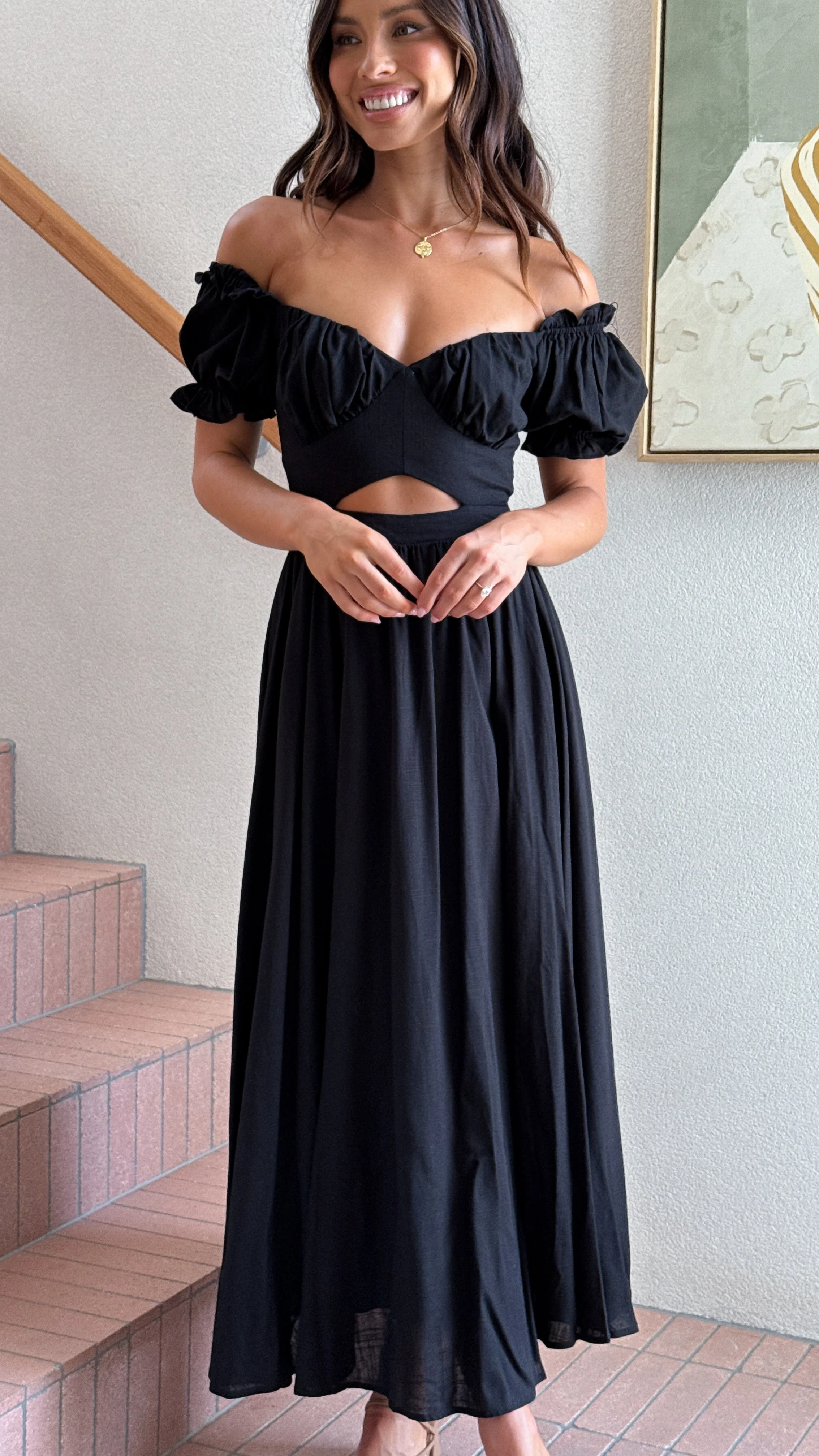 Hulu Maxi Dress - Black
