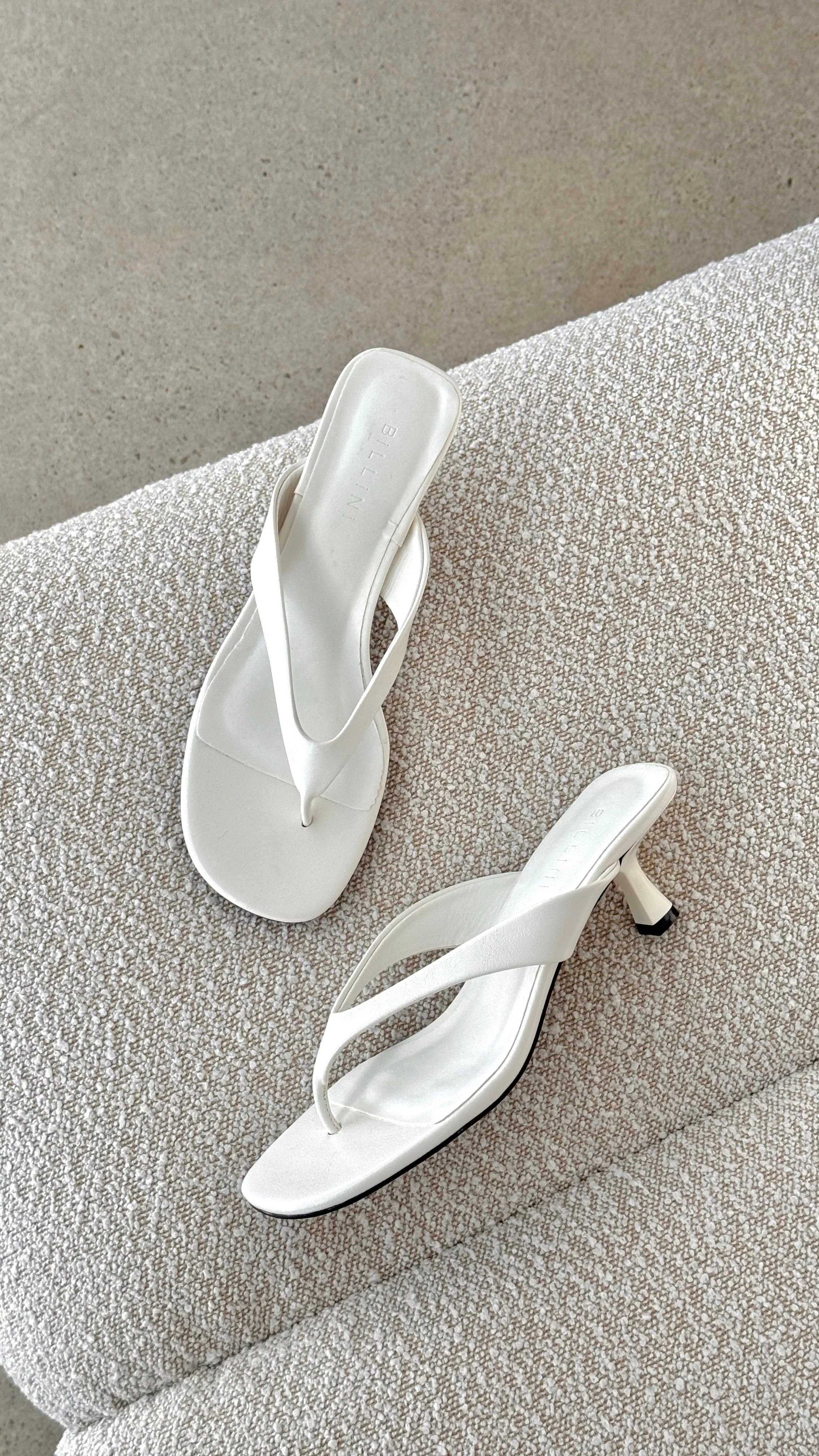 Niesha Heel - White Shine