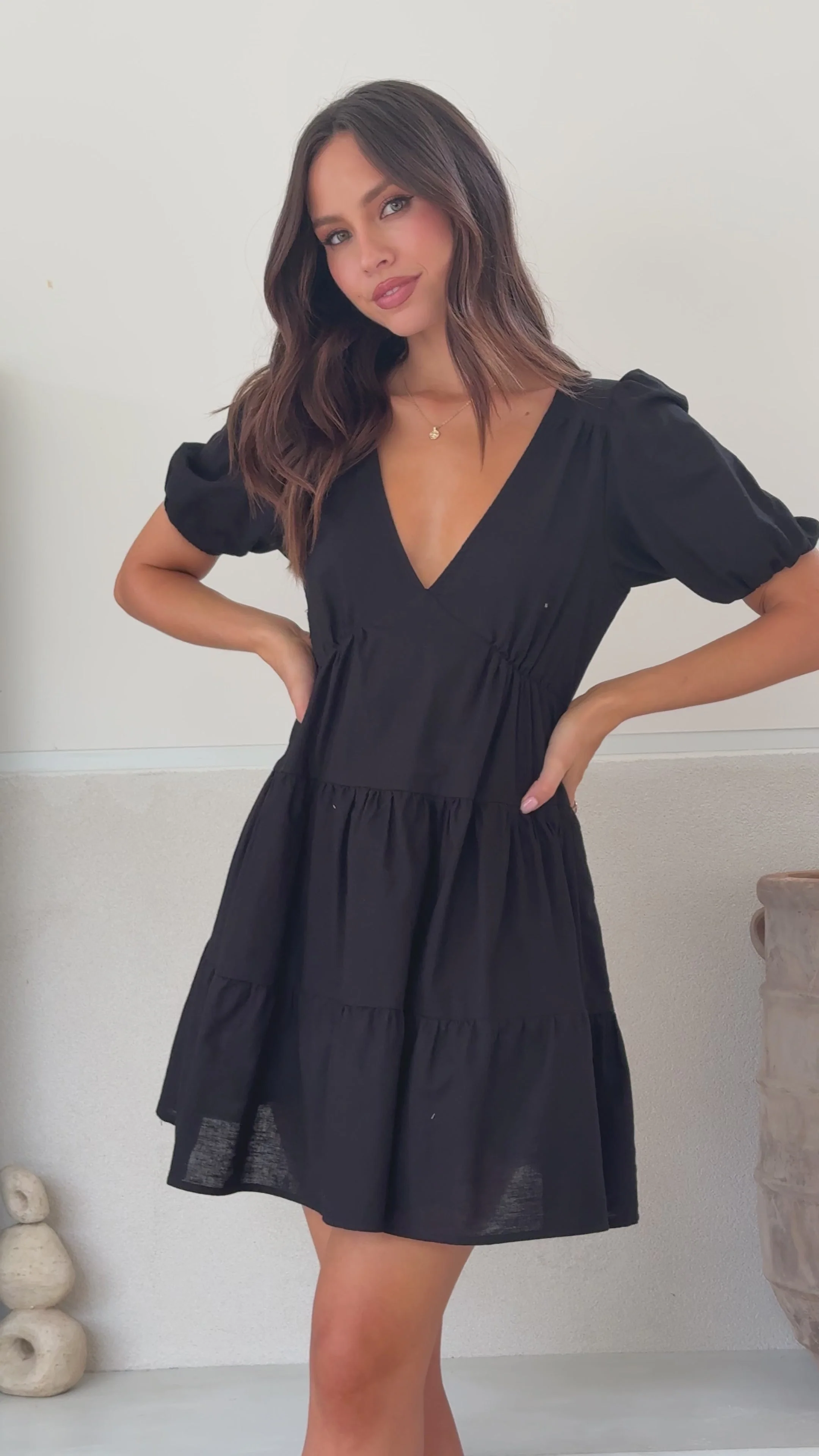 Billie Mini Dress - Black