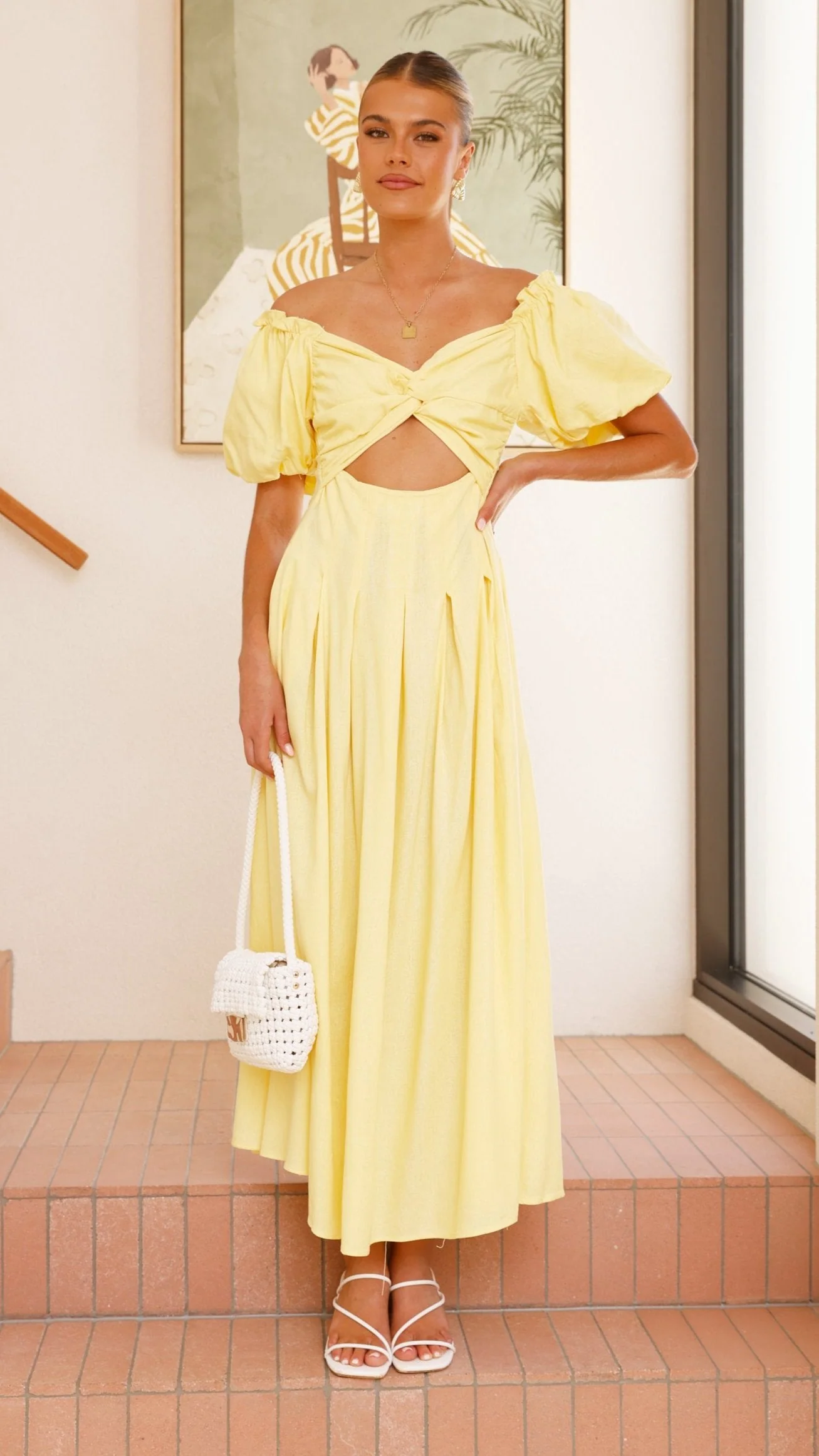 Christina Maxi Dress - Lemon