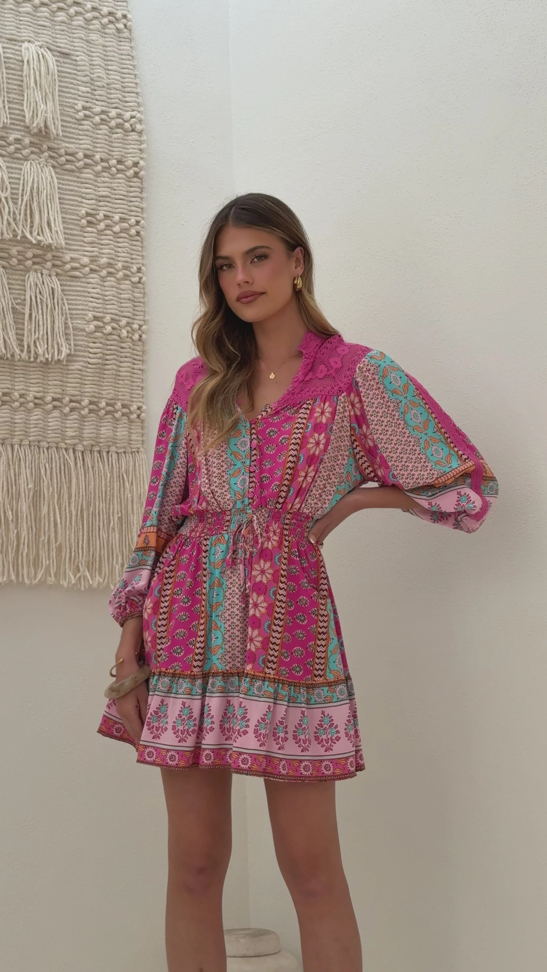 Alevya Mini Dress - Cedella Print