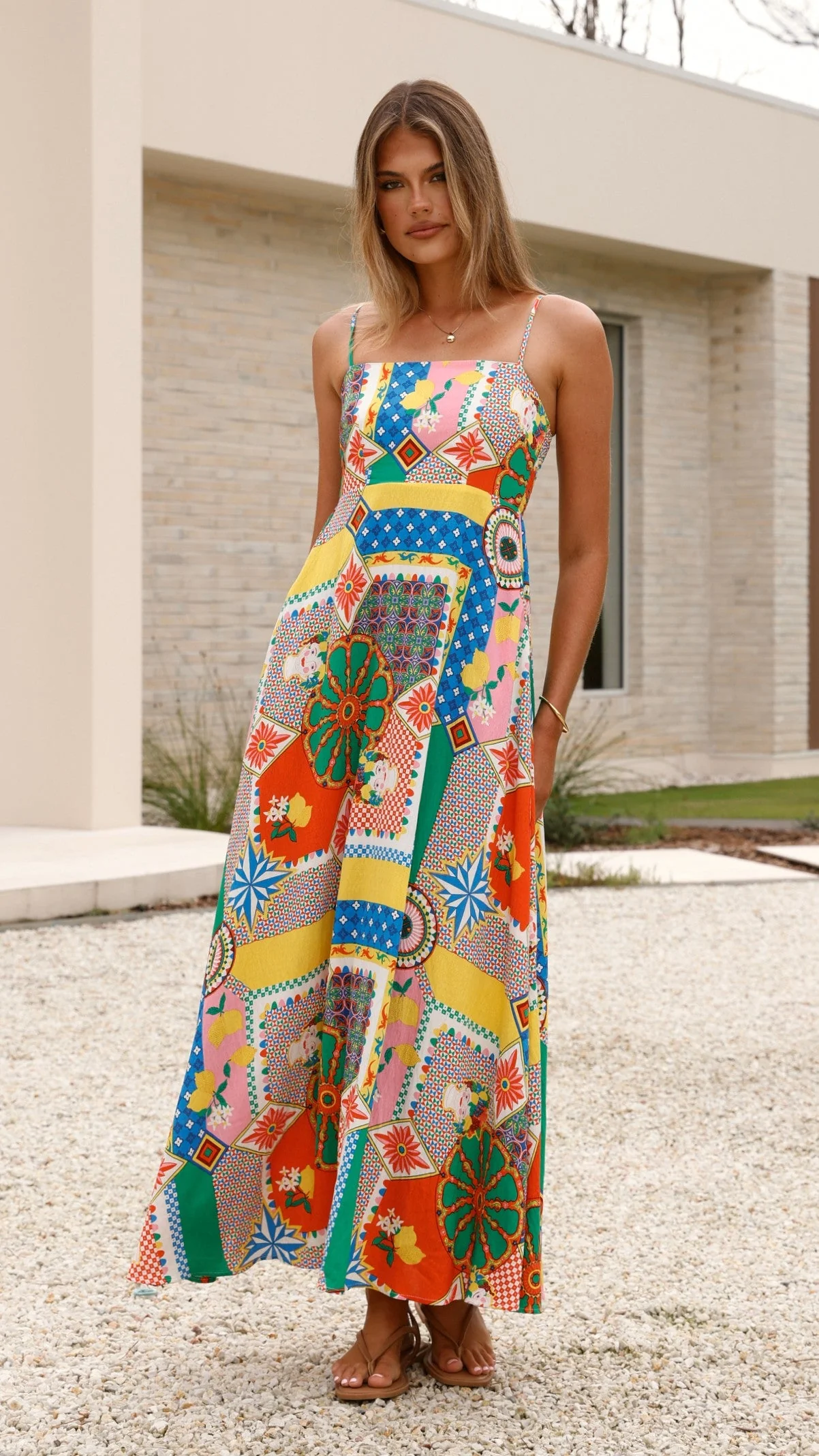 Jaylene Maxi Dress - Dazzle Print
