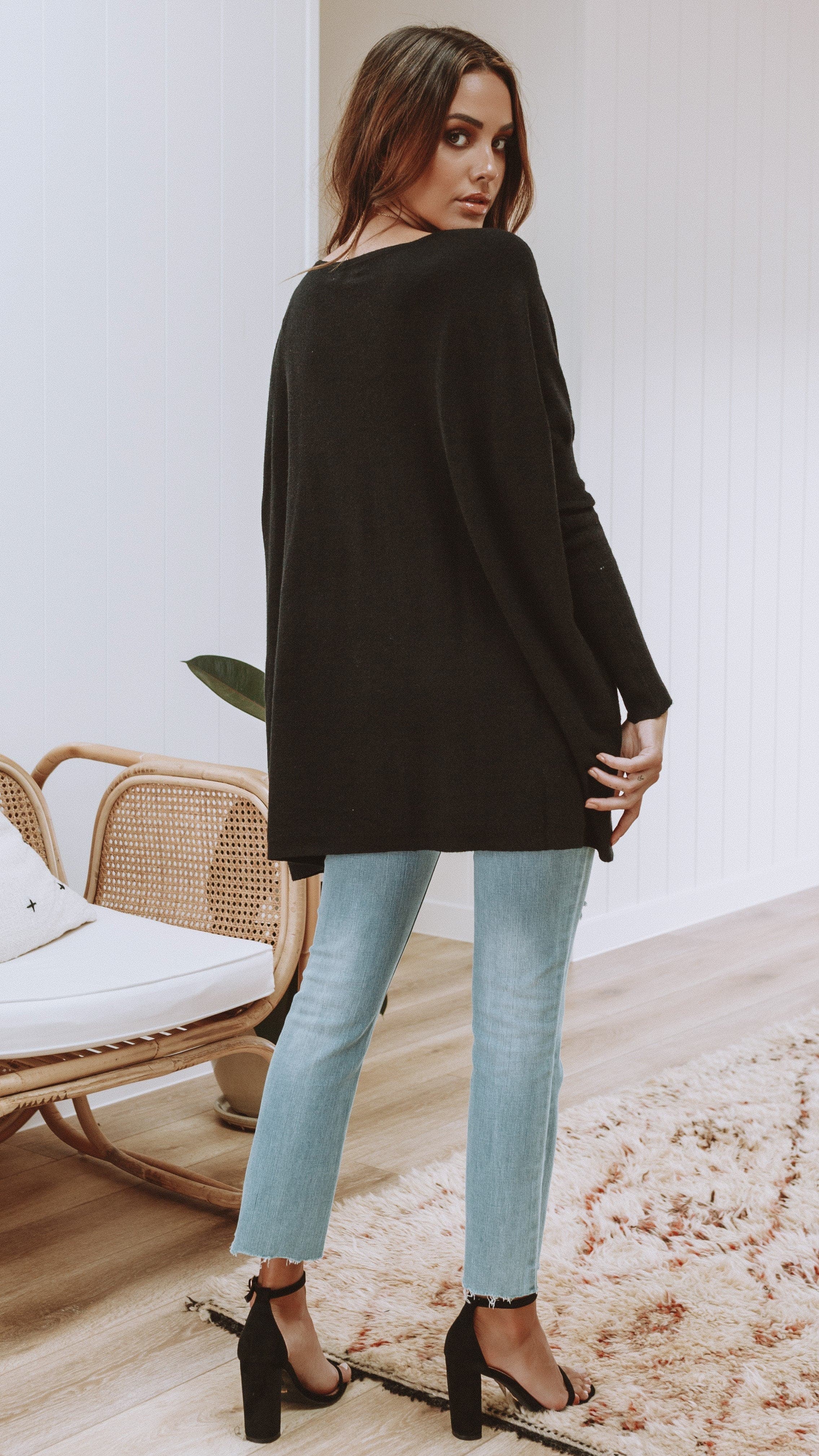 Amalia Knit Top - Black