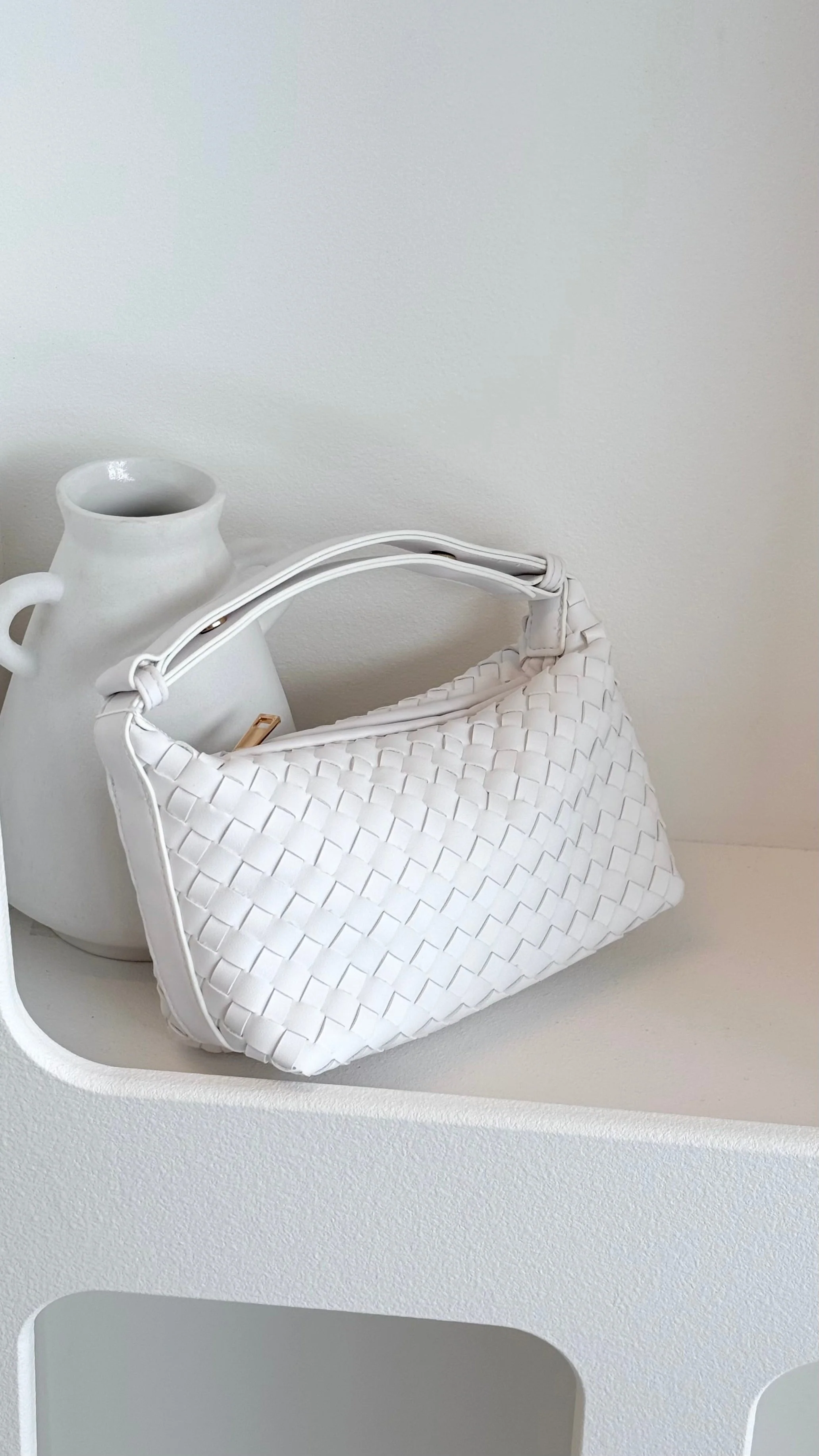 Isabelle Handle Bag - White
