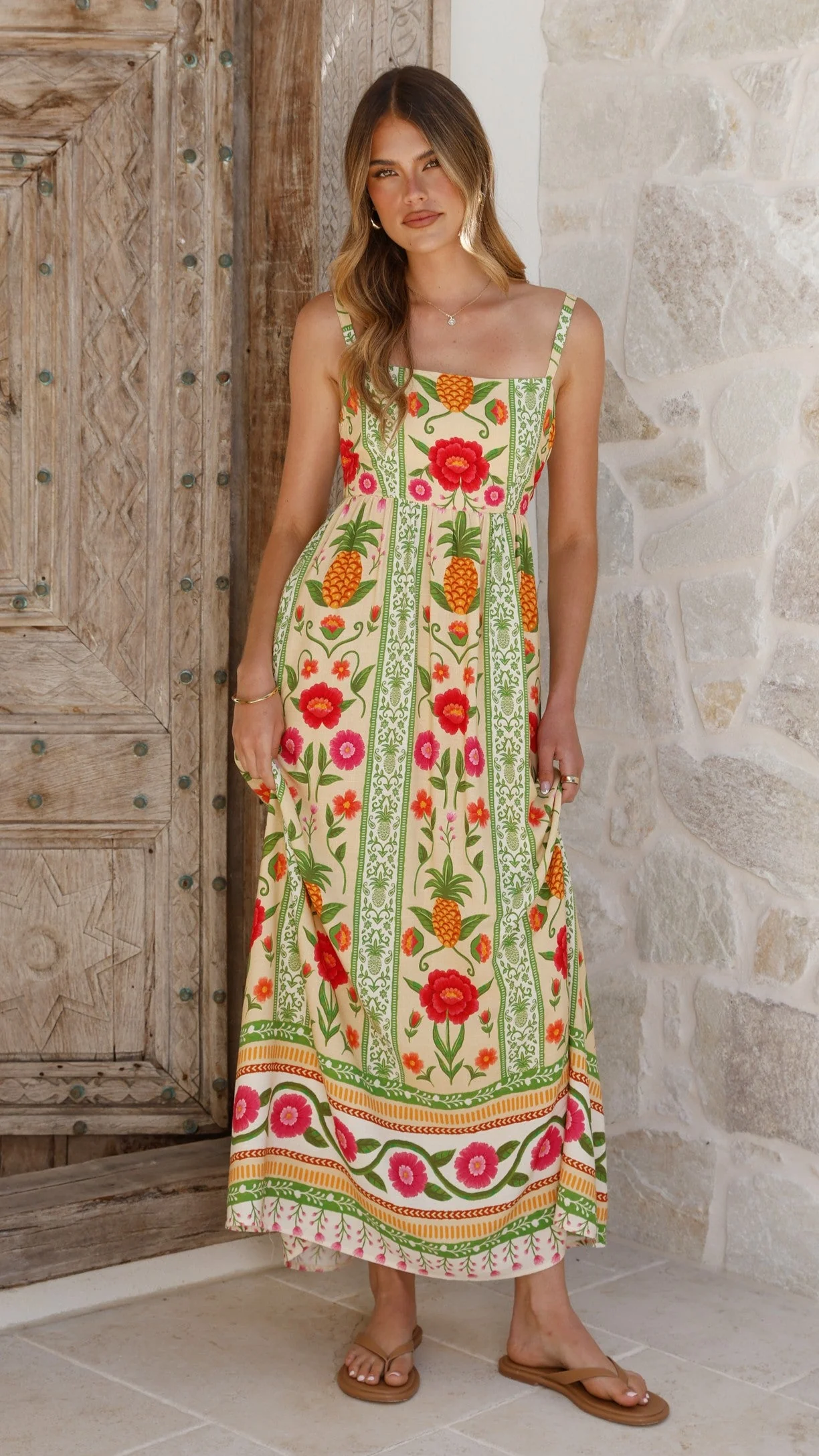 Keziah Maxi Dress - Sunkissed Print