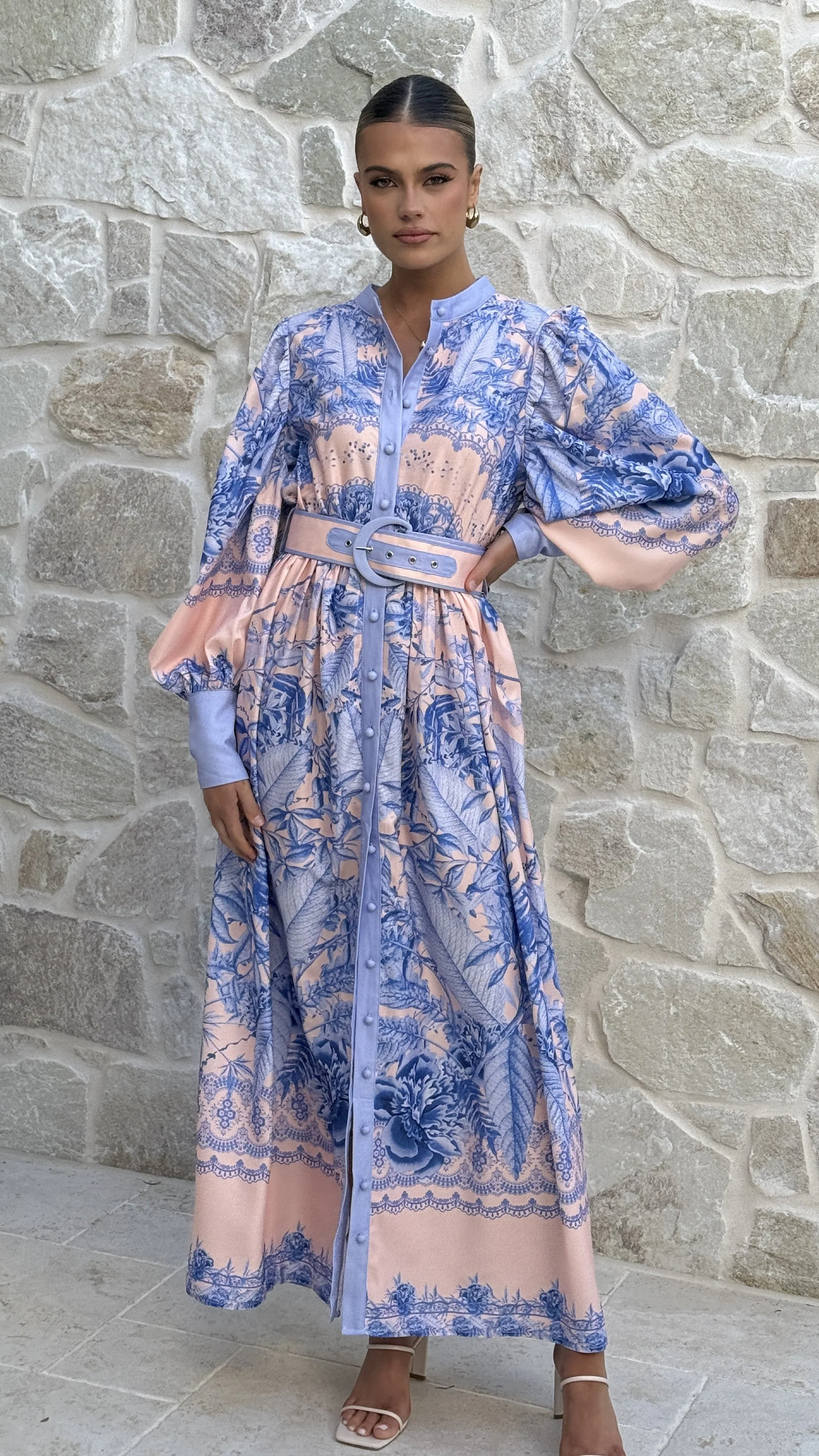 Taia Maxi Dress - Madeline Blue