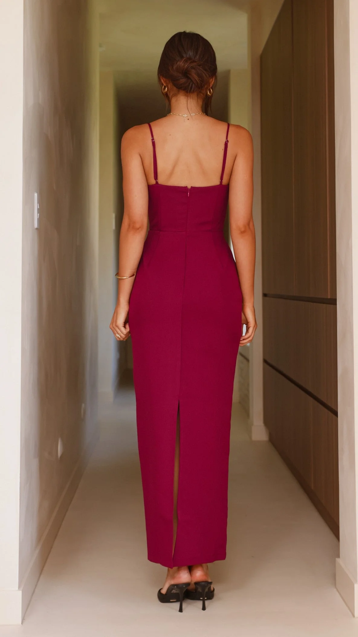 Carabella Maxi Dress - Wine