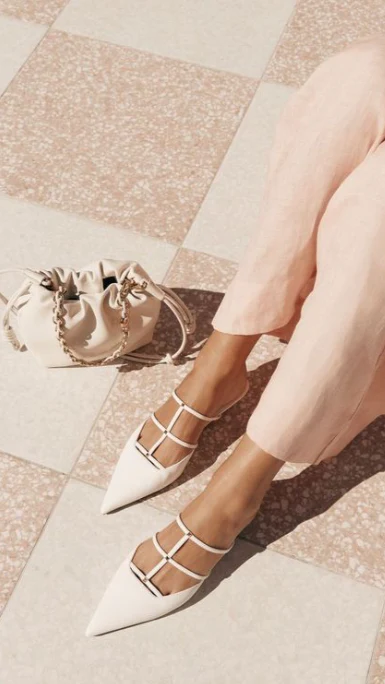 Carver Ballet Flats - White