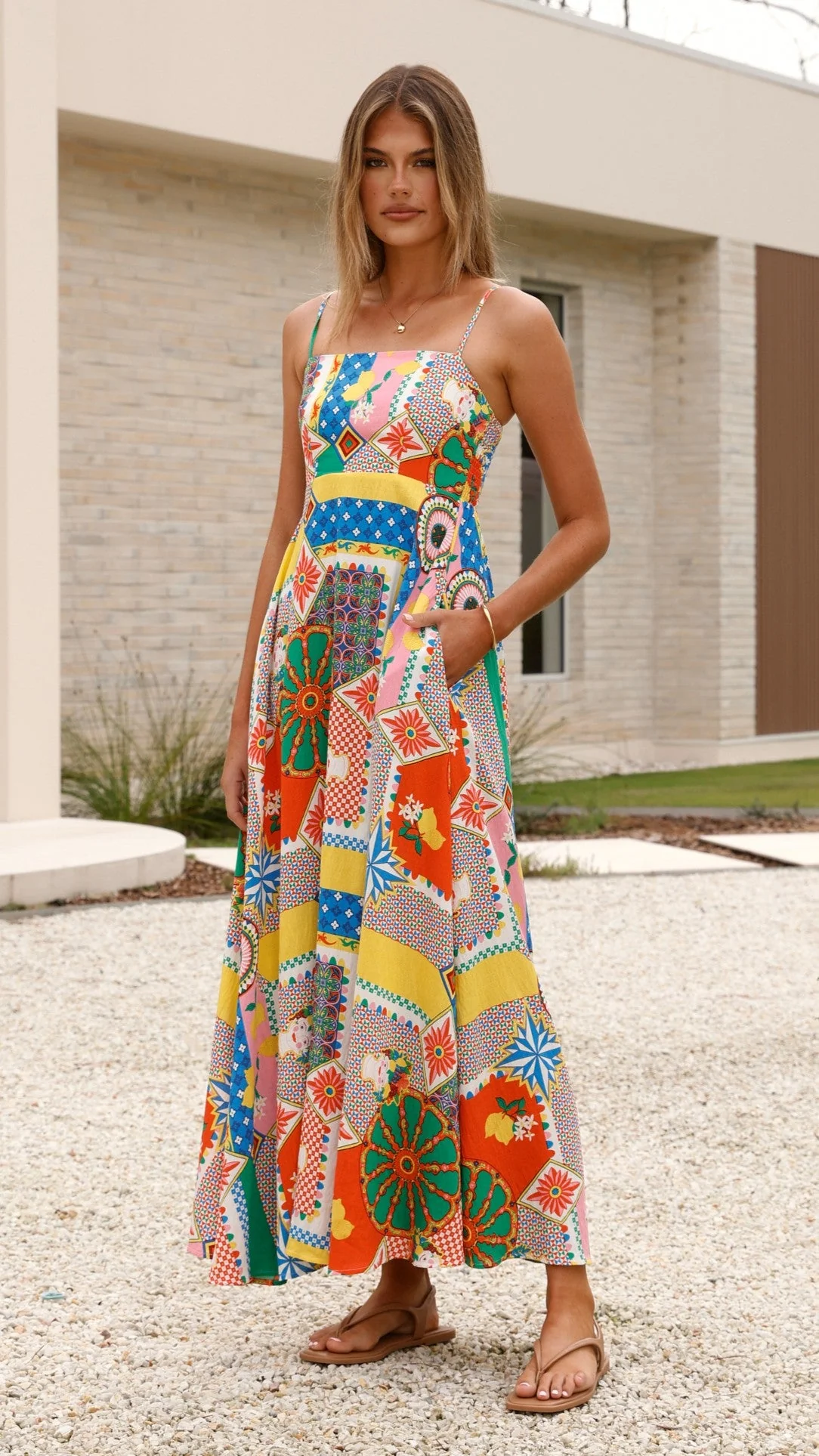 Jaylene Maxi Dress - Dazzle Print