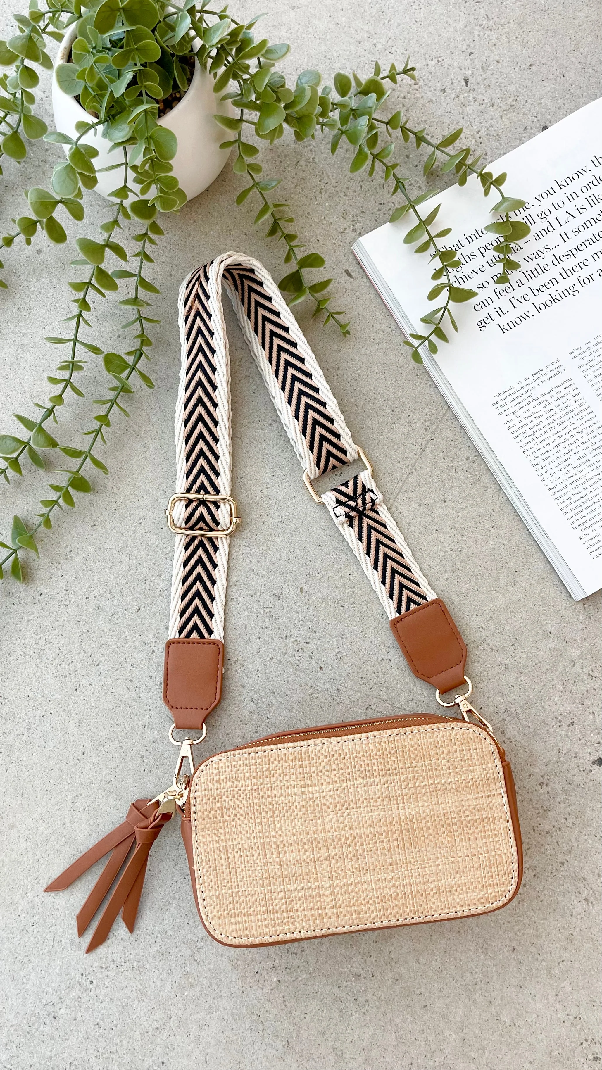 Callie Bag - Tan / Natural