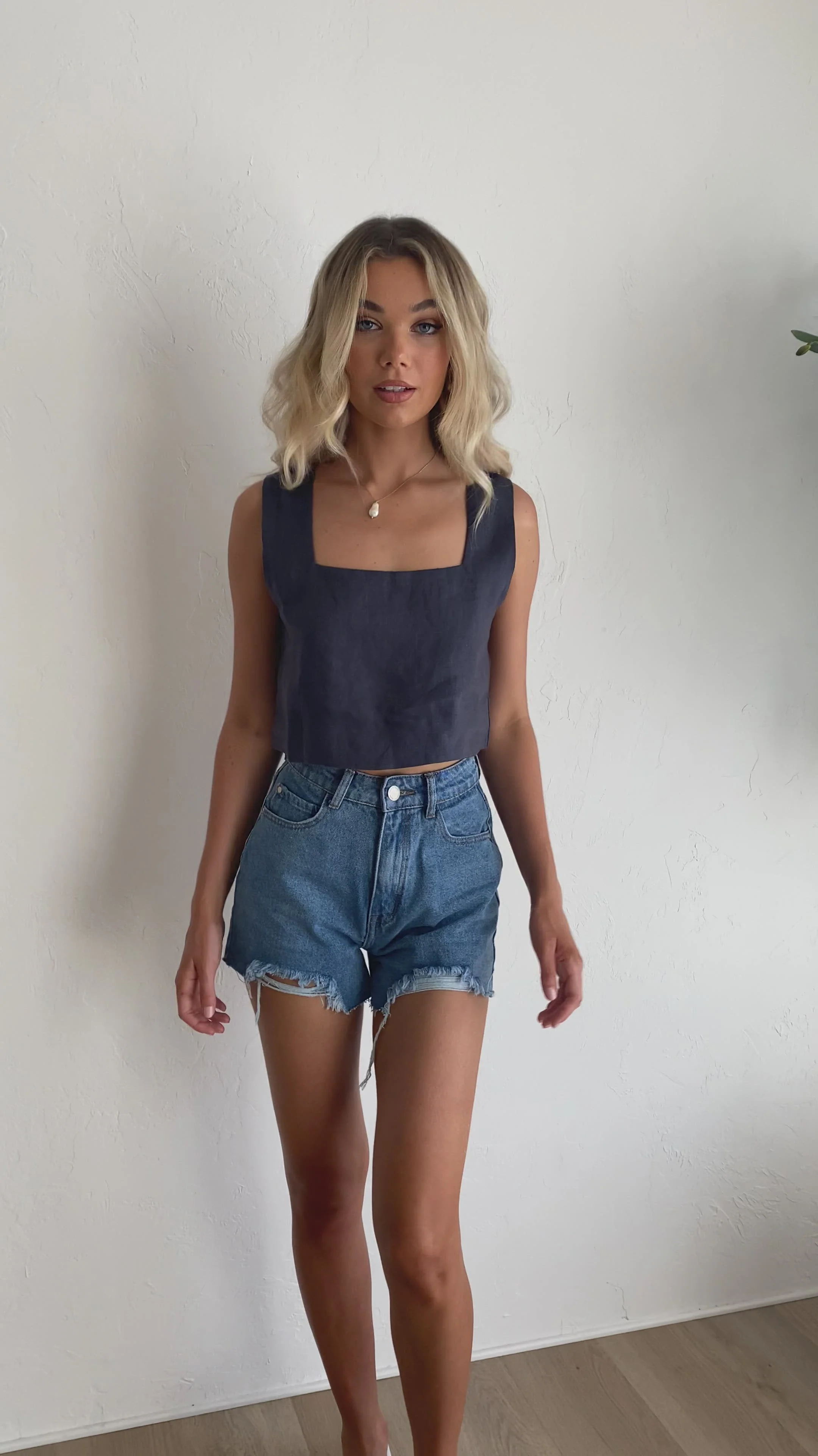 Tillie Crop Top - Ink