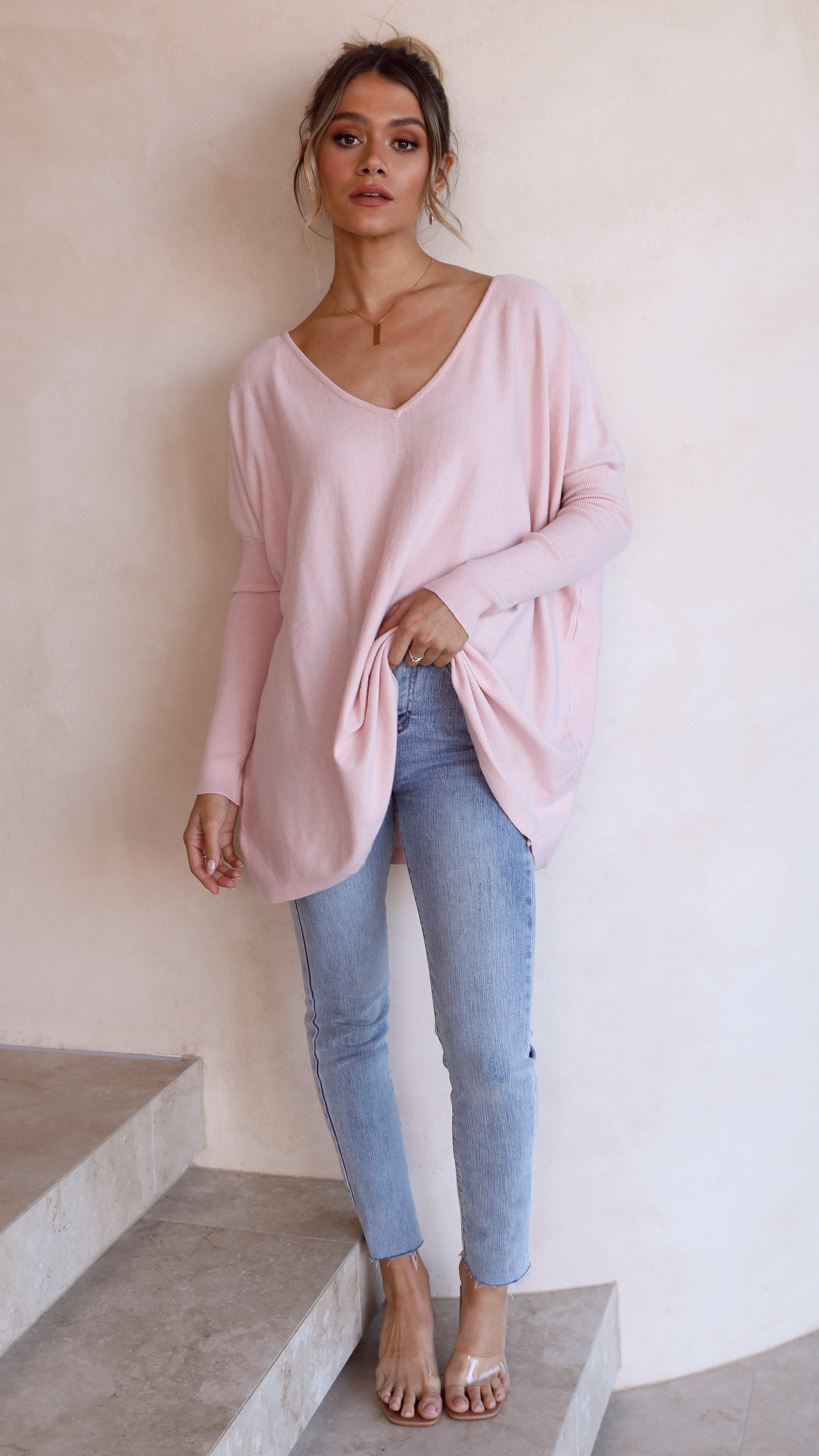 Amalia Knit Top - Blush