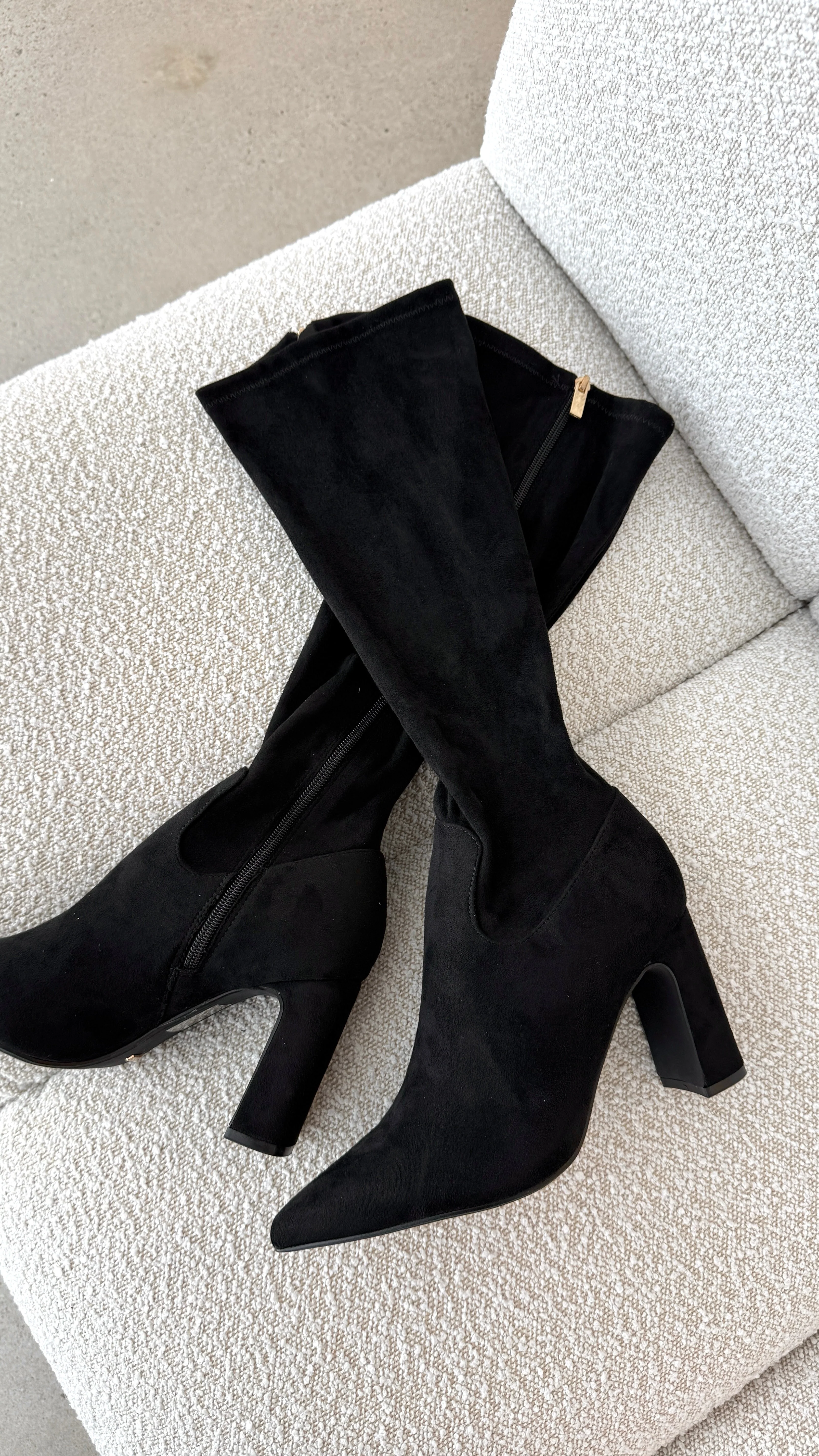 Freddy Boots - Black Suede