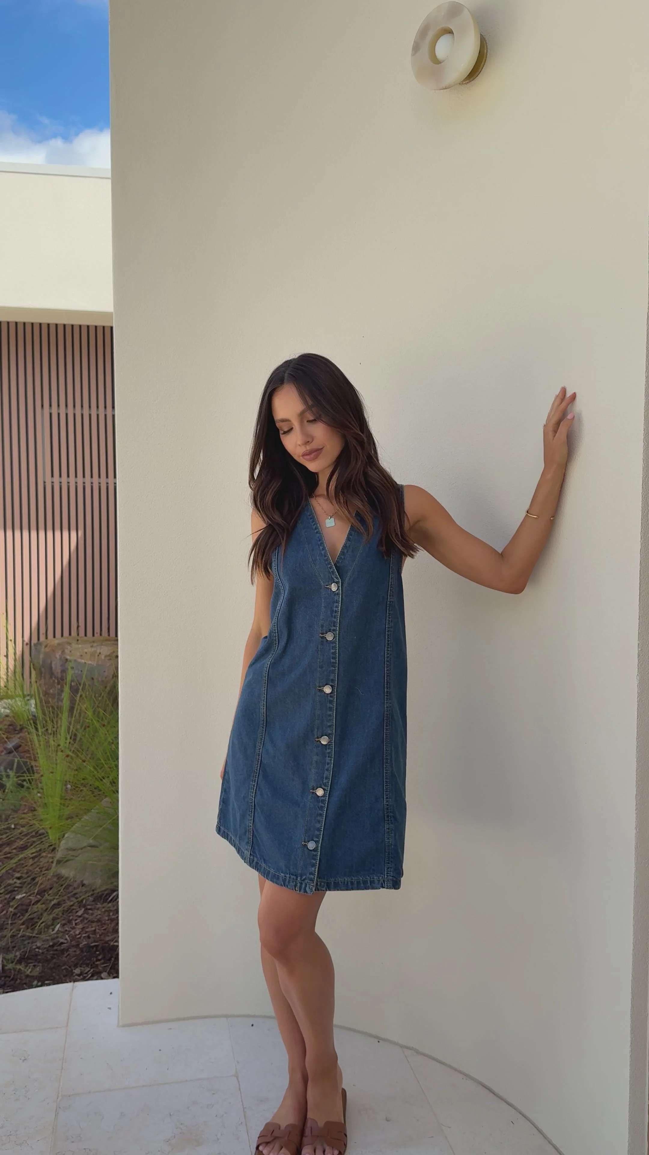 Sacha Denim Mini Dress - Indigo