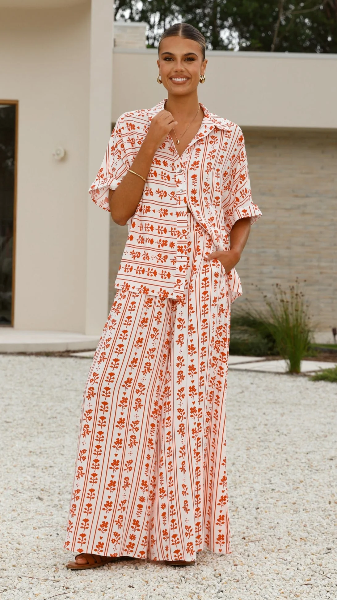 Daley Button Up Shirt - Floral Love