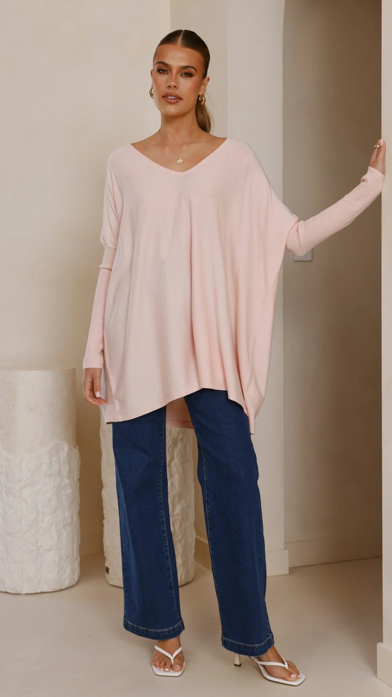 Amalia Knit Top - Blush