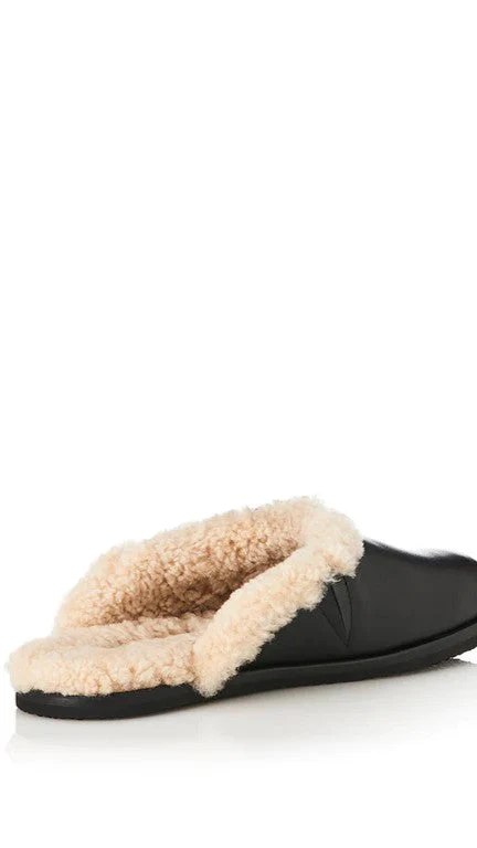 Alias Mae Ferris Slide - Black Shearling