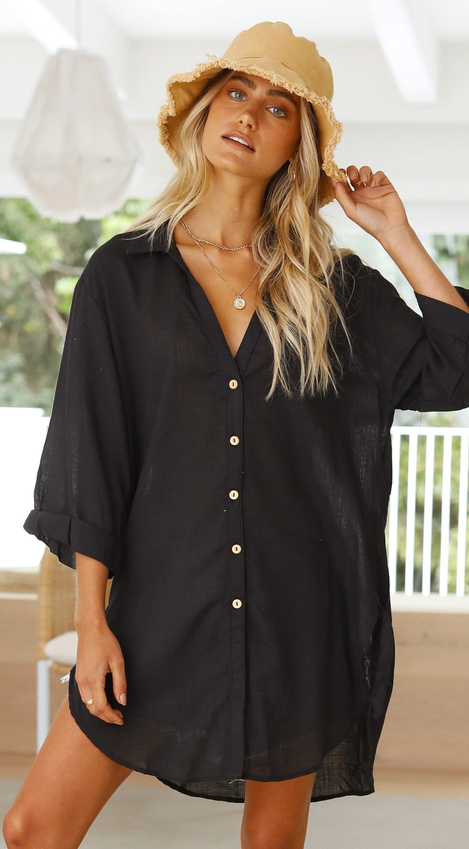 Vesper Short Sleeve Top - Black