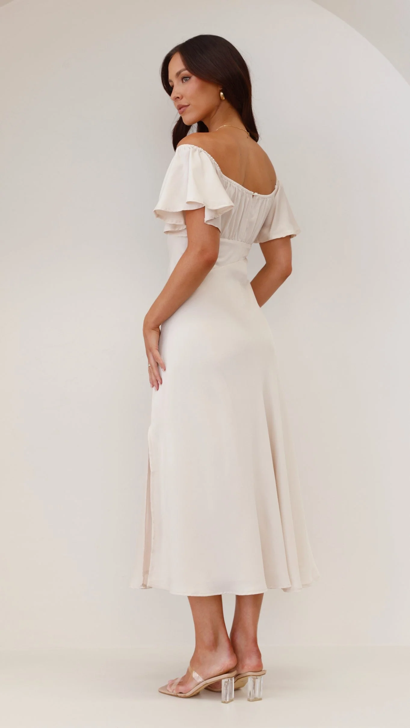 Louisa Midi Dress - Ivory