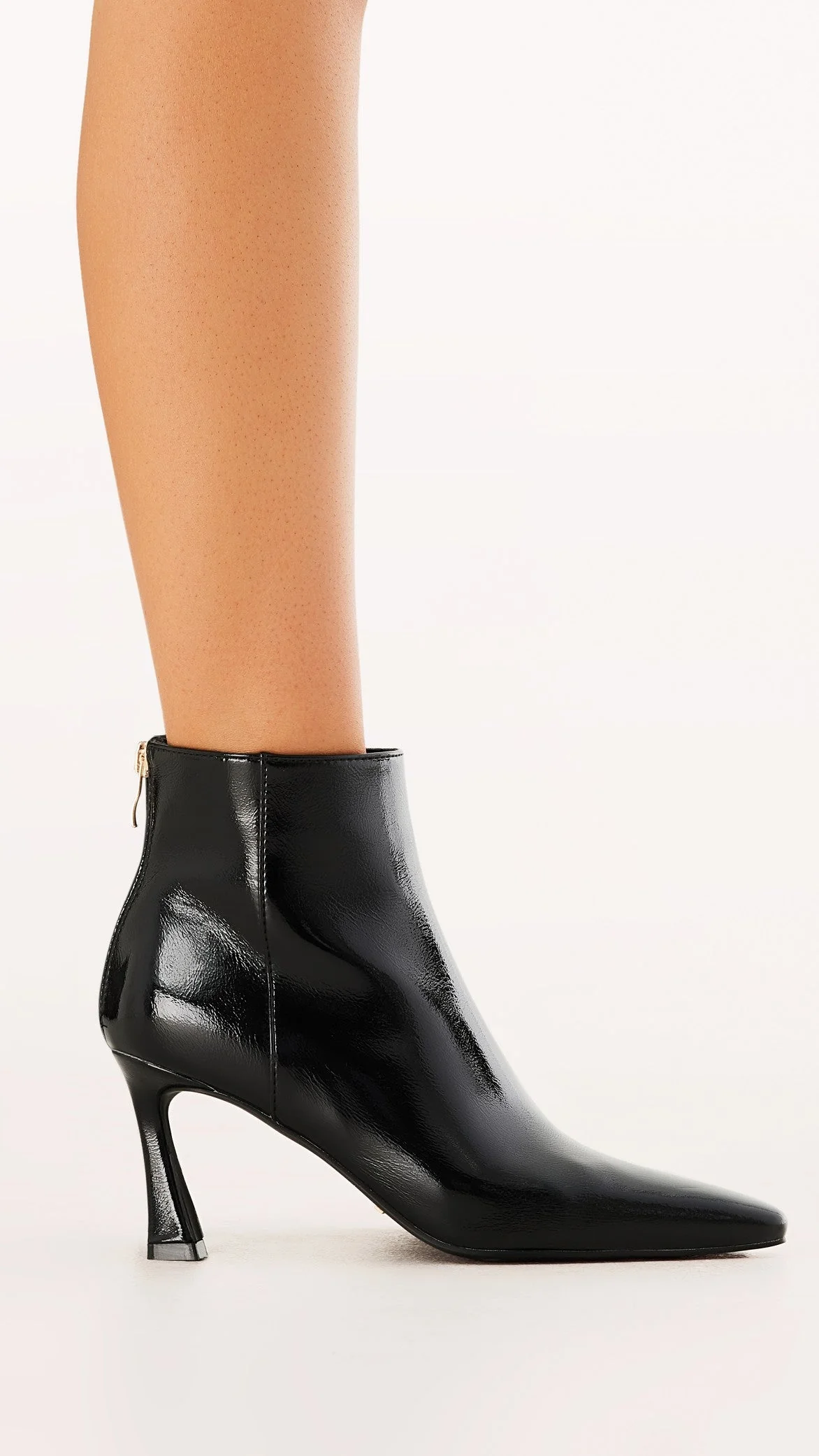 Scotty Boots - Black Crinkle Patent