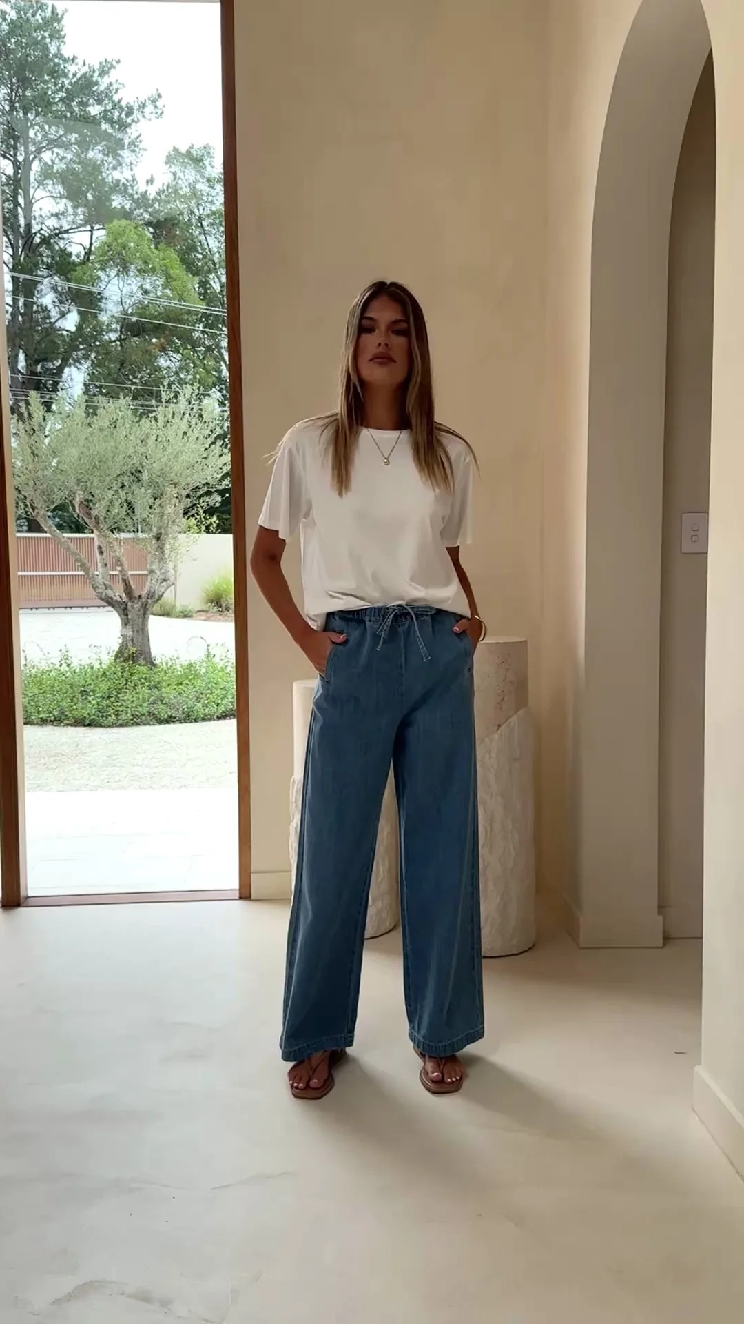 Darby Pant - Mid Blue Denim