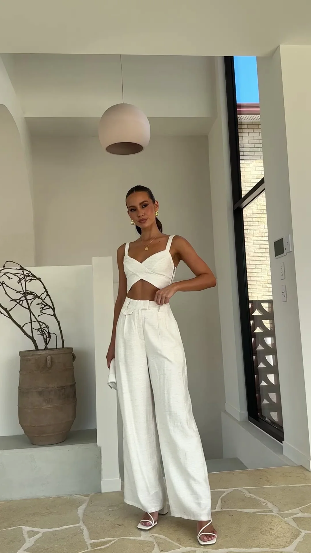 Toni Crop Top - Stone