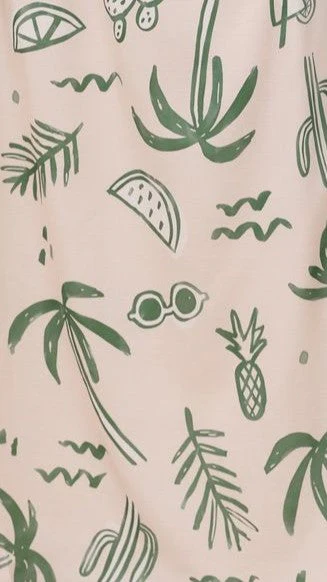 Zafrina Halter Top - Green Palm