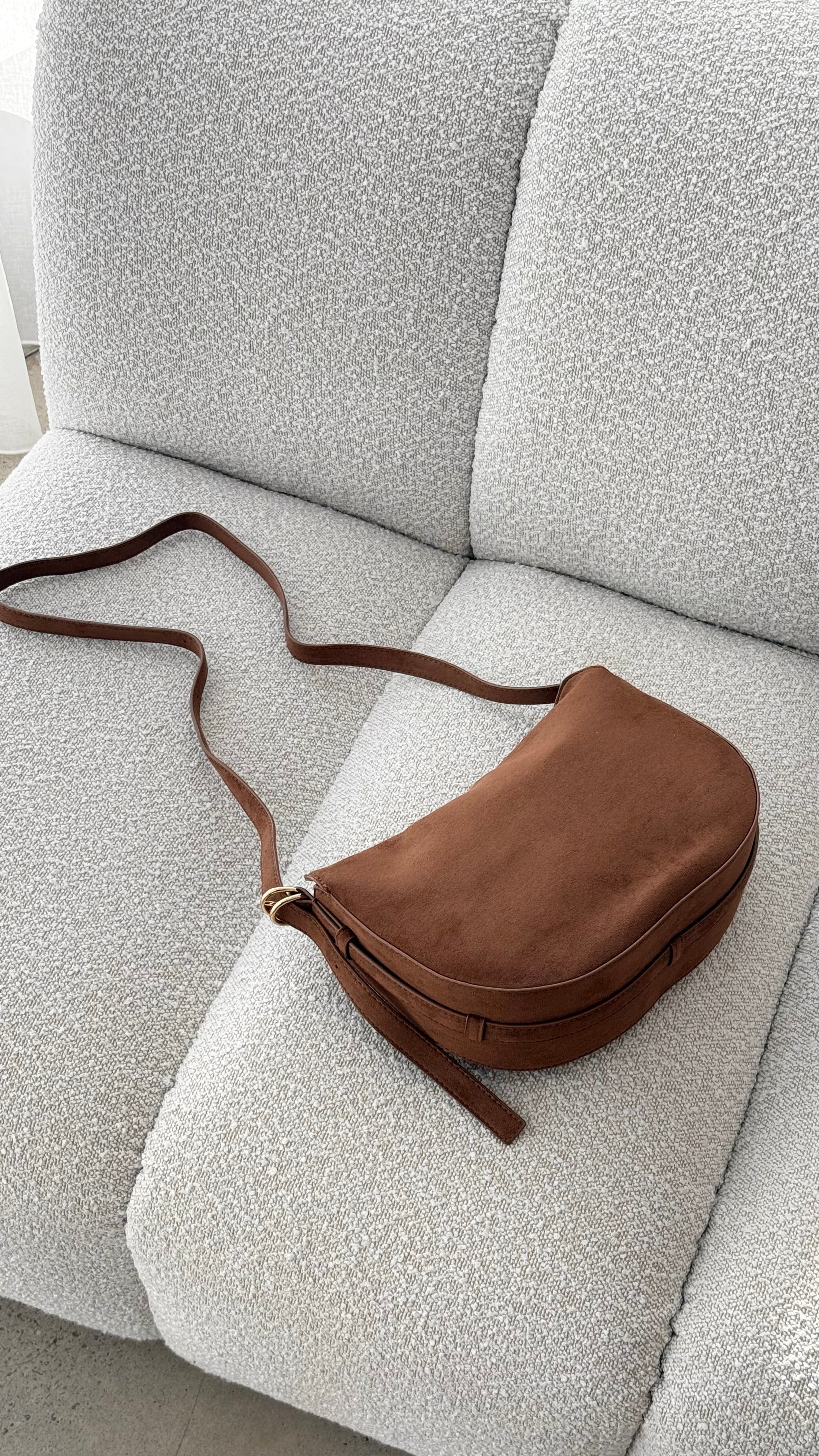 Collins Crossbody Bag - Cocoa Suede