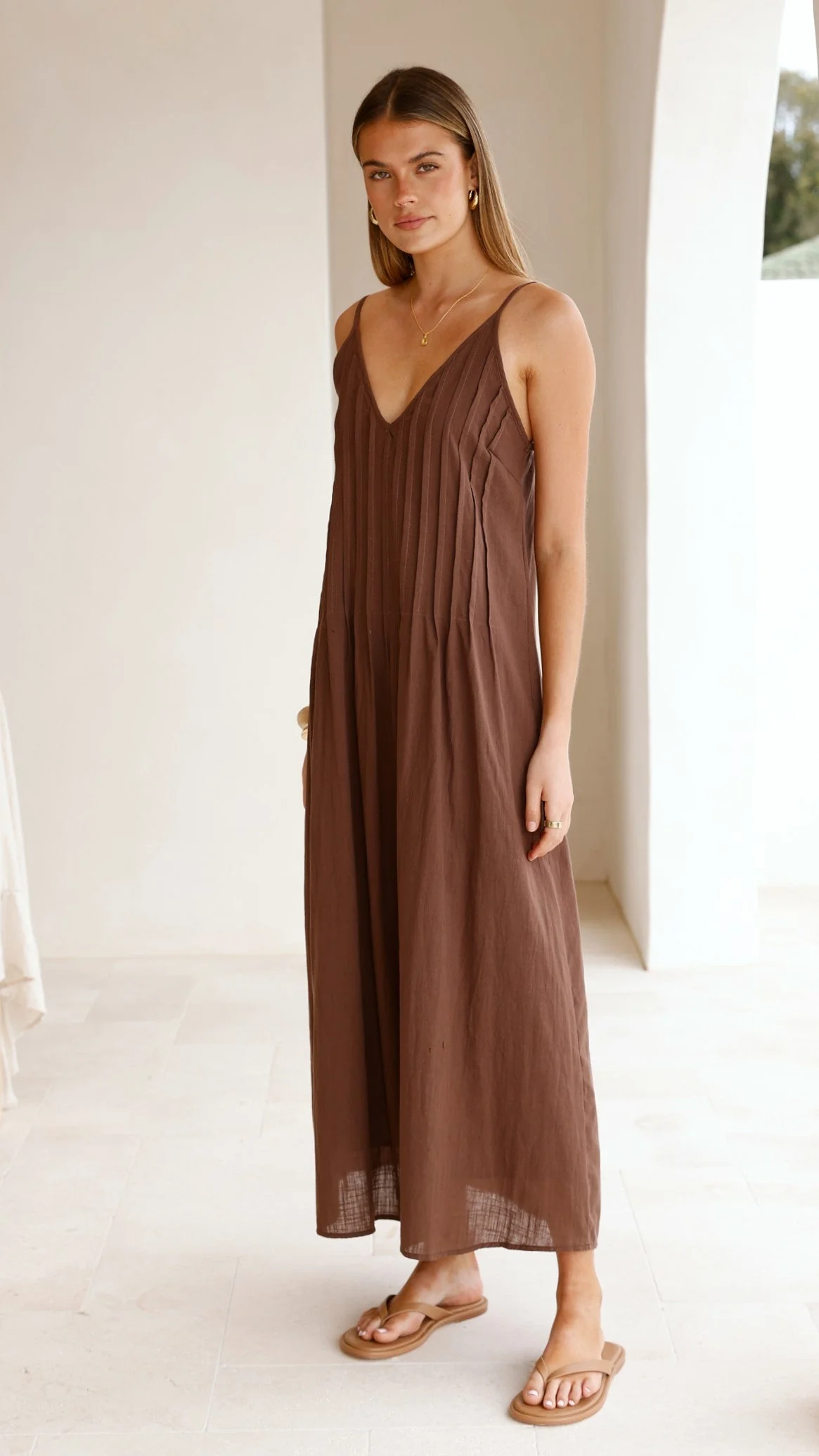 Aspen Maxi Dress - Chocolate