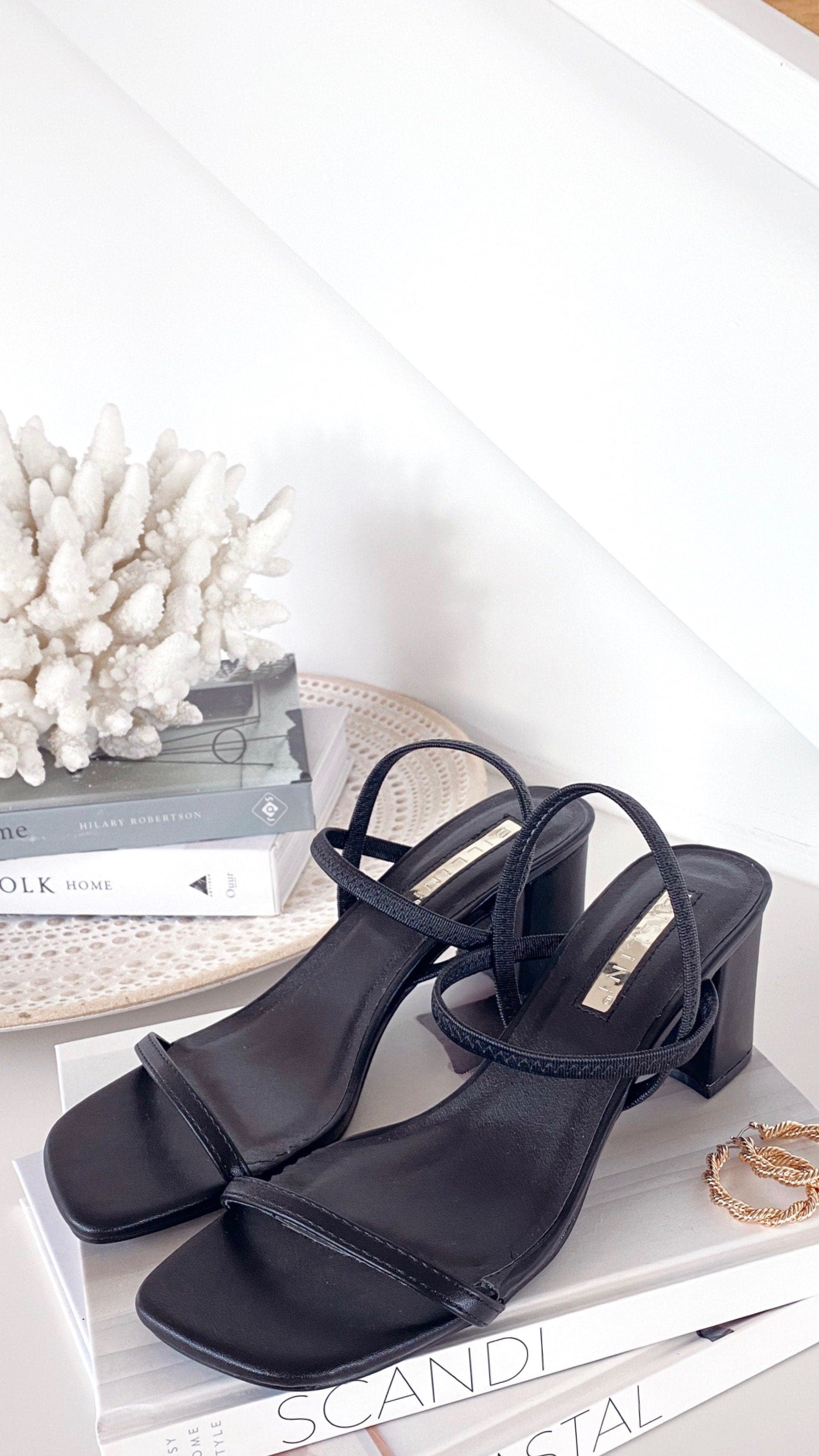 Balton Mule Heels - Black