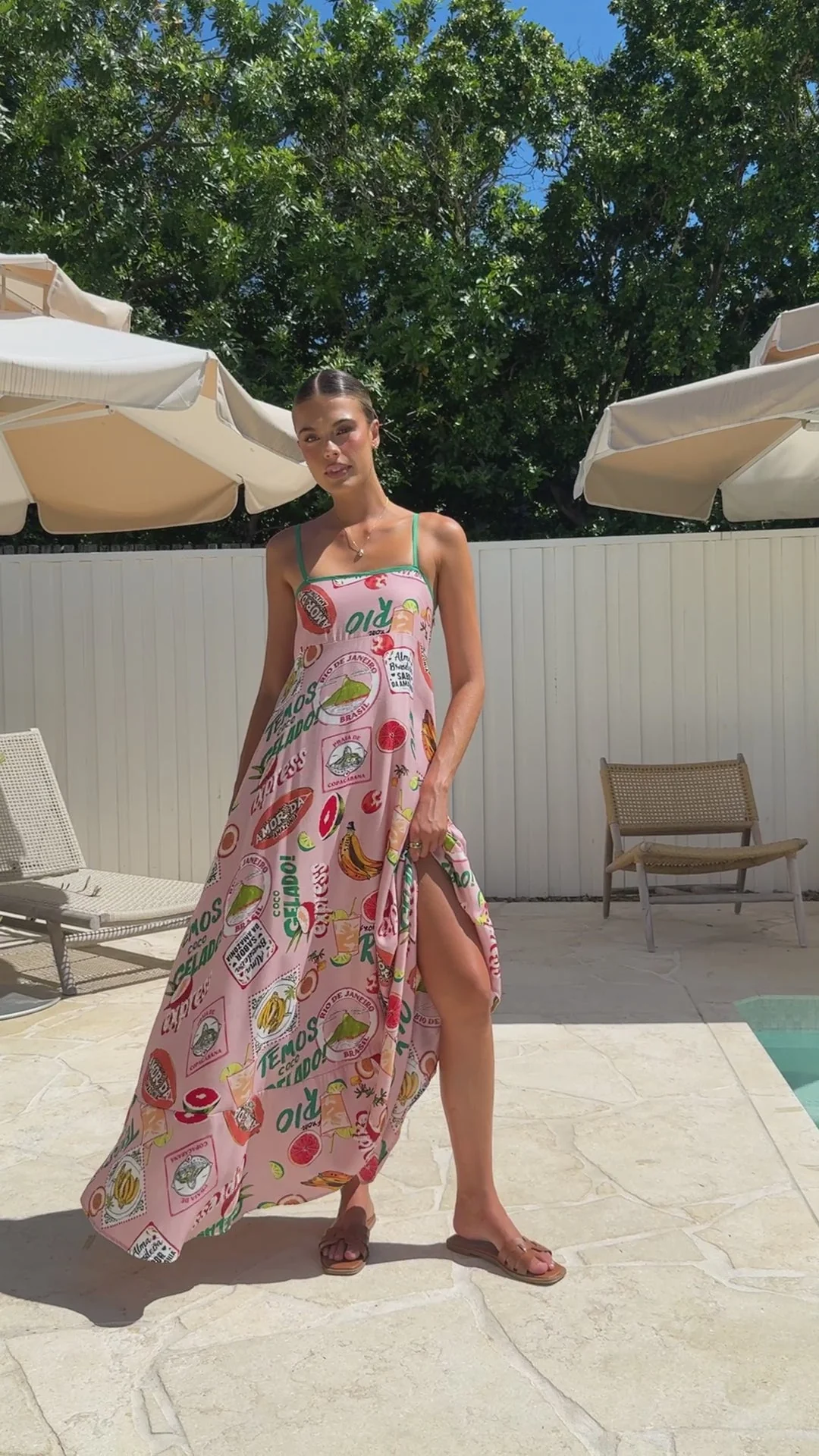 Cruise Maxi Dress - Rio Pink