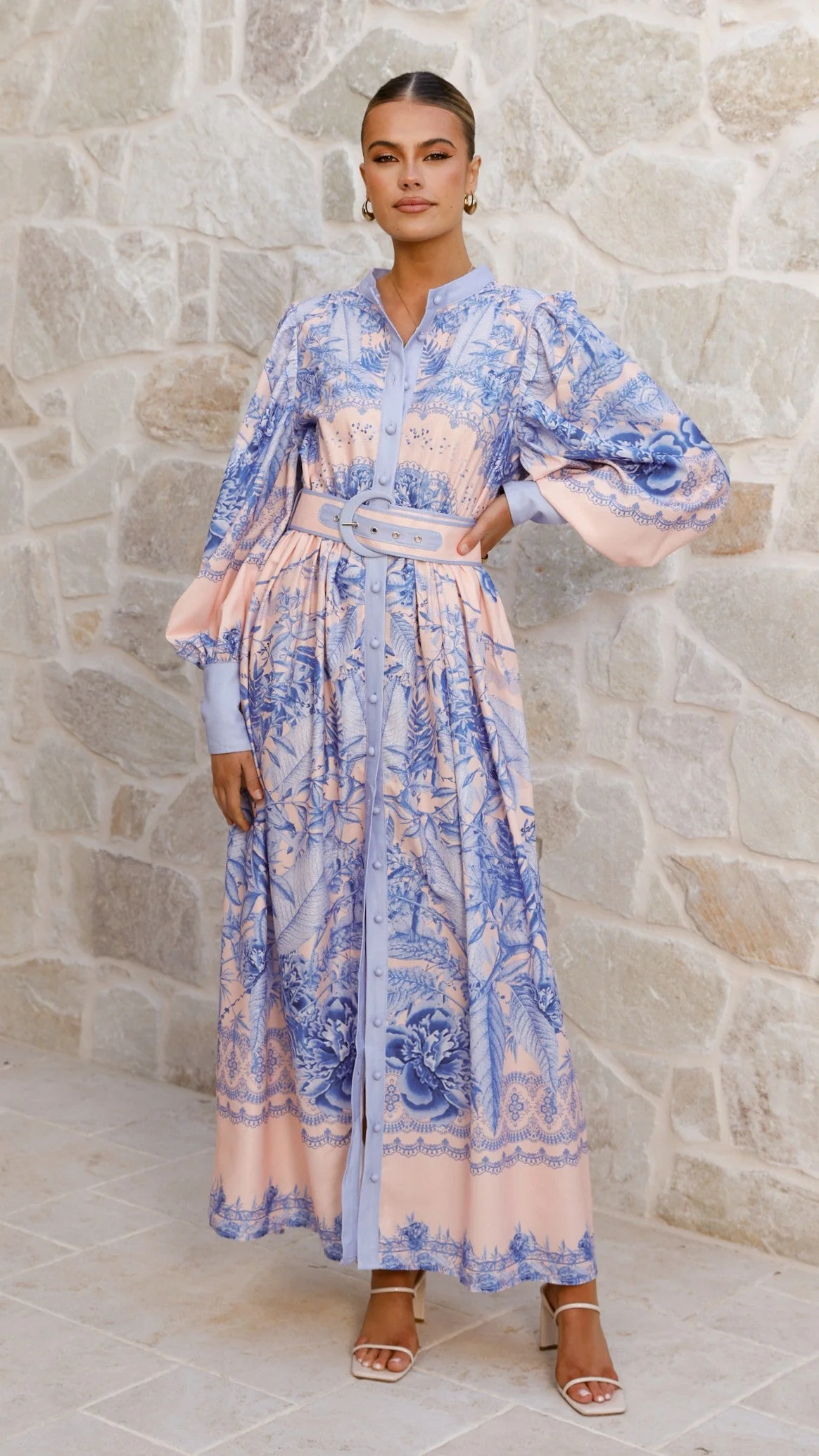 Taia Maxi Dress - Madeline Blue