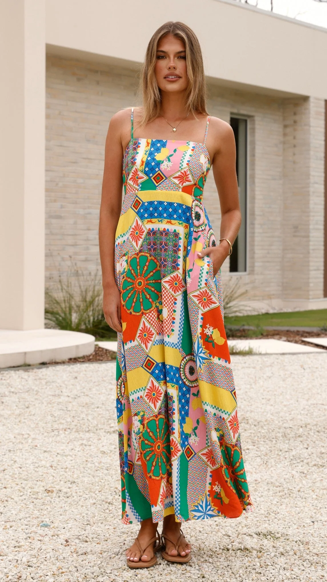 Jaylene Maxi Dress - Dazzle Print