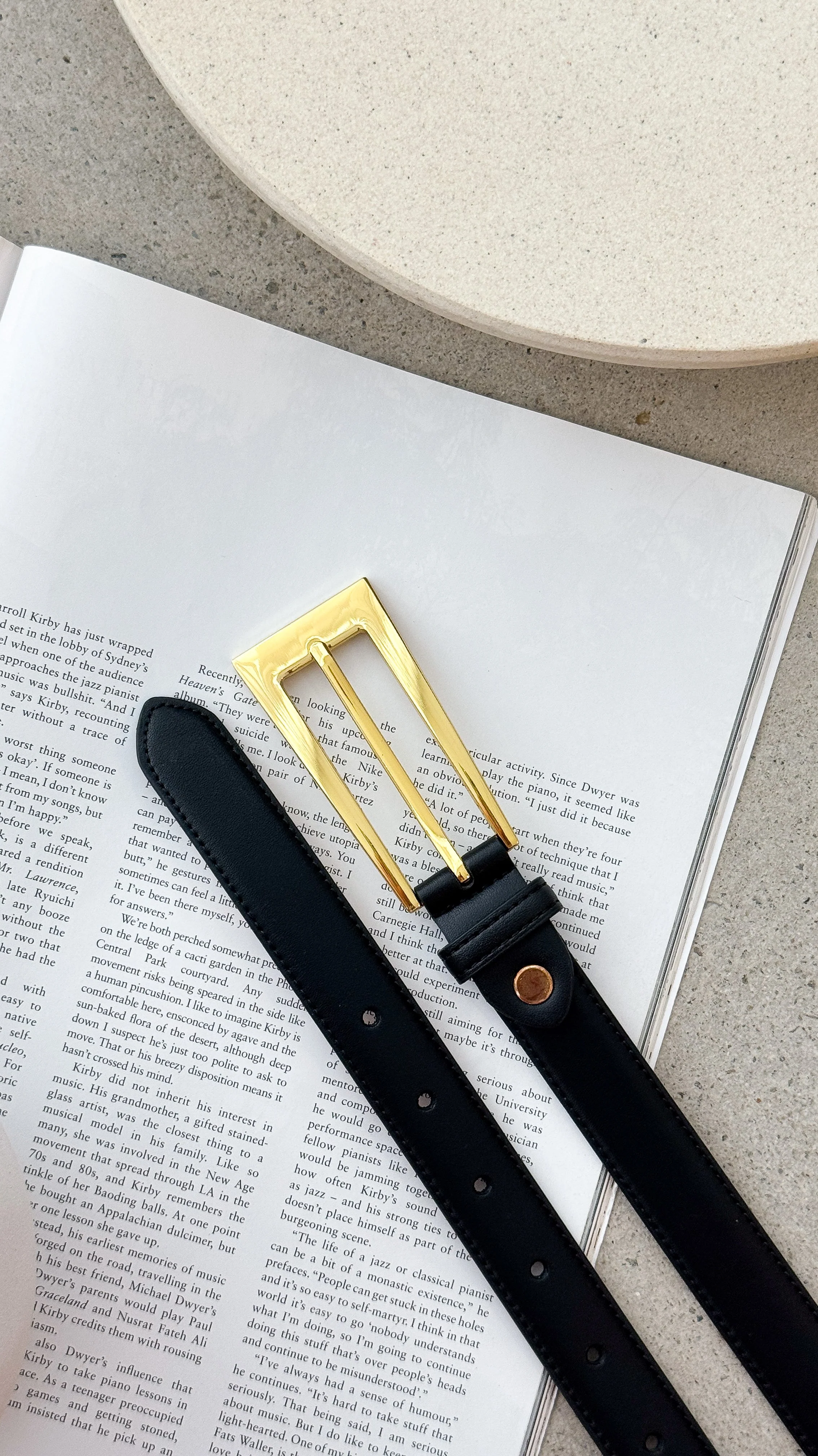 Stacey Belt - Black / Gold