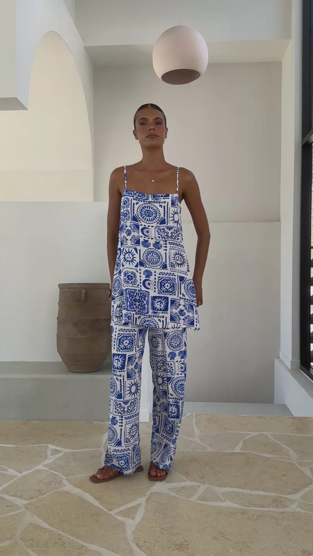 Yasmin Longline Top - Yasmin Blue